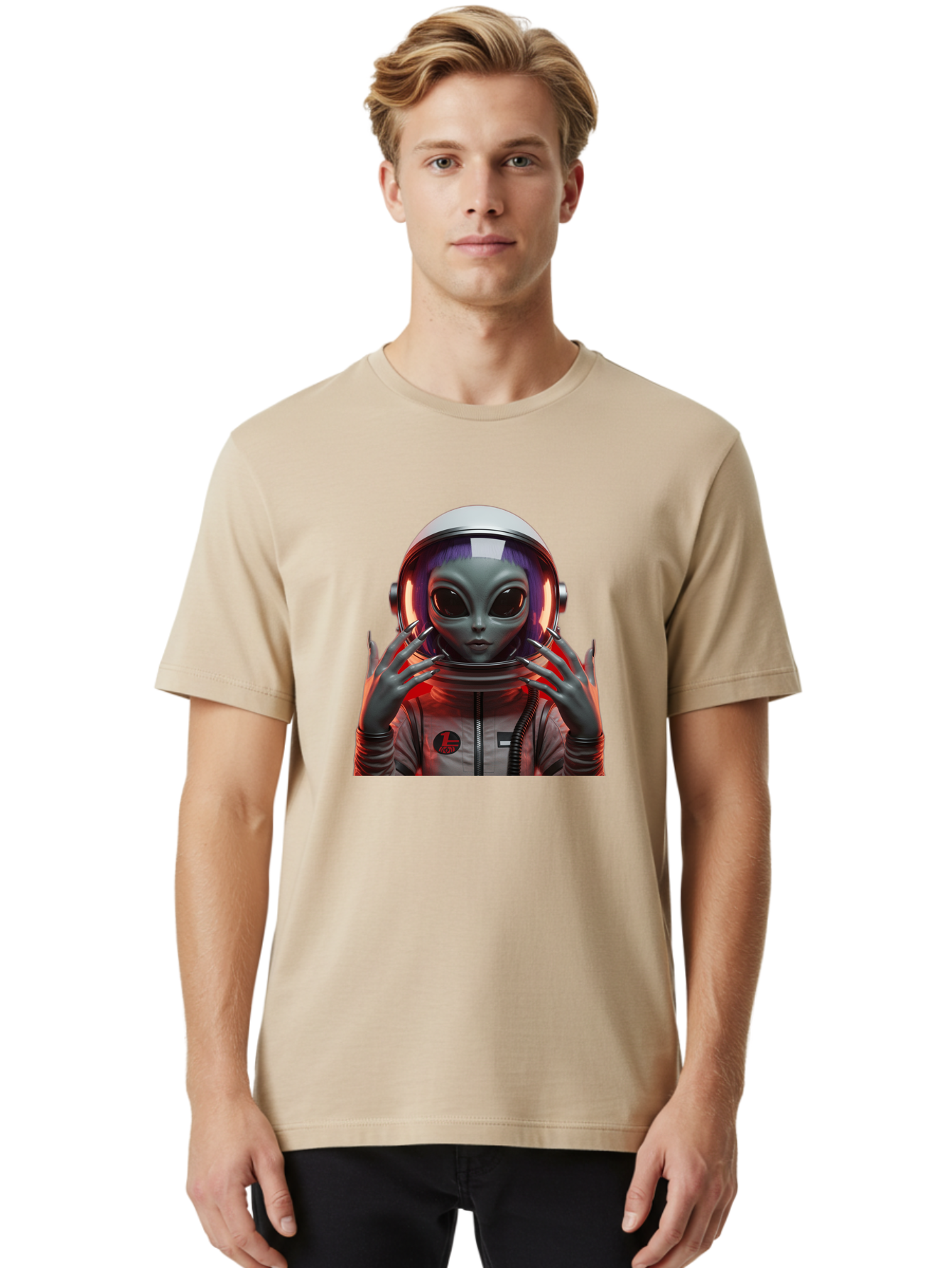 Alien-Astronaut Men'S Graphic Tee, 100% Cotton, Comfortable Casual Summer Wear, Machine Washable, Vintage Camera, Old Camera, Antique Camera, Black Camera, Classic Photography, Photography Equipment, Nostalgic Device, Film Camera, Camera Art Baj908