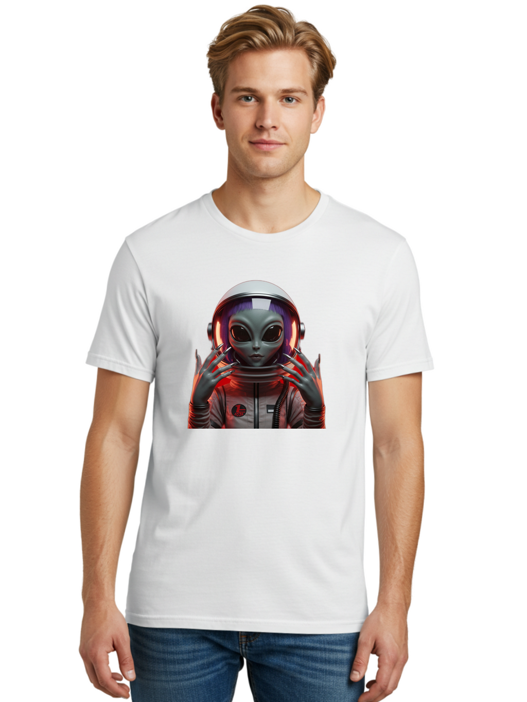 Alien-Astronaut Men'S Graphic Tee, 100% Cotton, Comfortable Casual Summer Wear, Machine Washable, Vintage Camera, Old Camera, Antique Camera, Black Camera, Classic Photography, Photography Equipment, Nostalgic Device, Film Camera, Camera Art Baj908