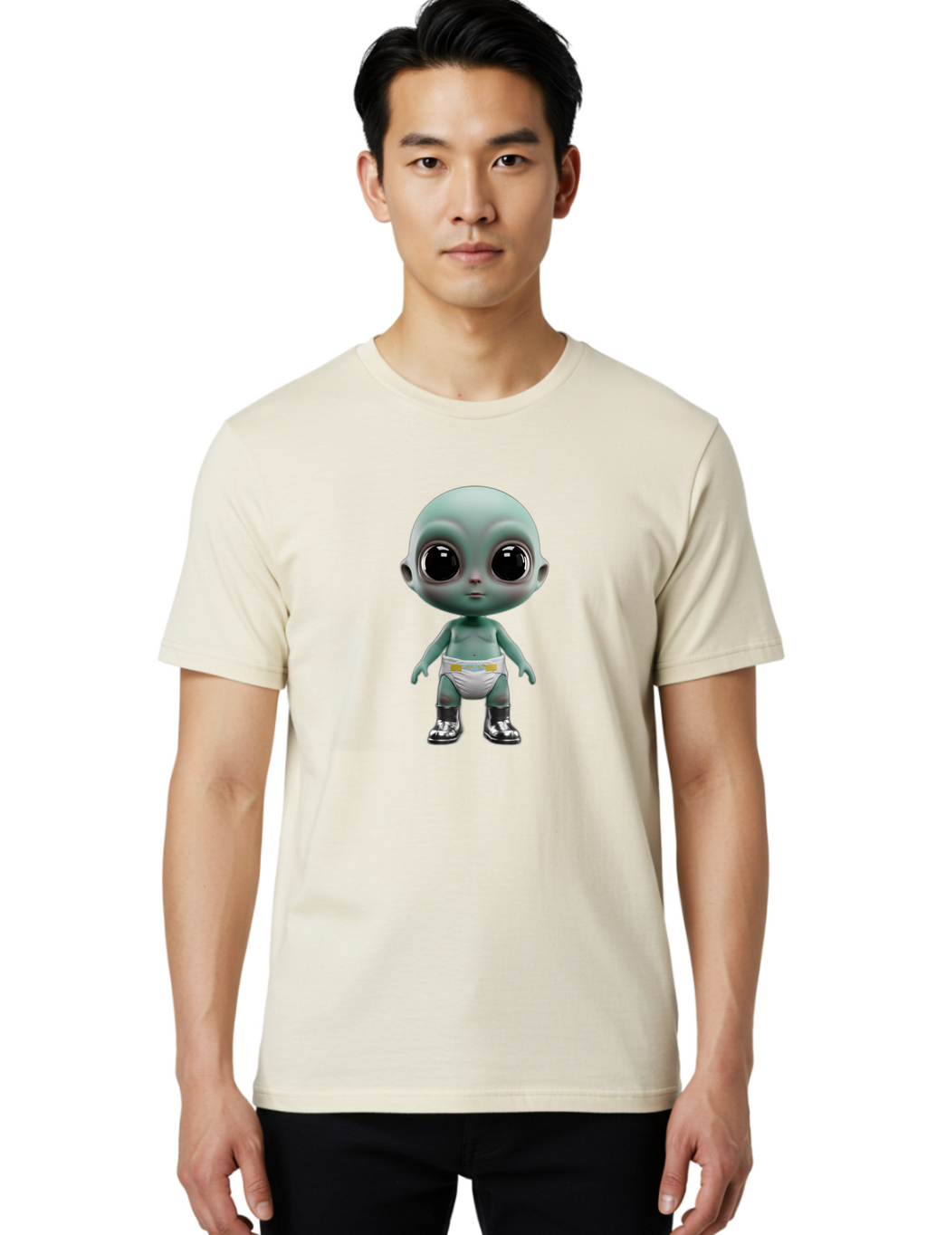 Alien-Baby-1 Men'S Graphic Tee, 100% Cotton, Comfortable Casual Summer Wear, Machine Washable, Vintage Camera, Old Camera, Antique Camera, Black Camera, Classic Photography, Photography Equipment, Nostalgic Device, Film Camera, Camera Art Baj909