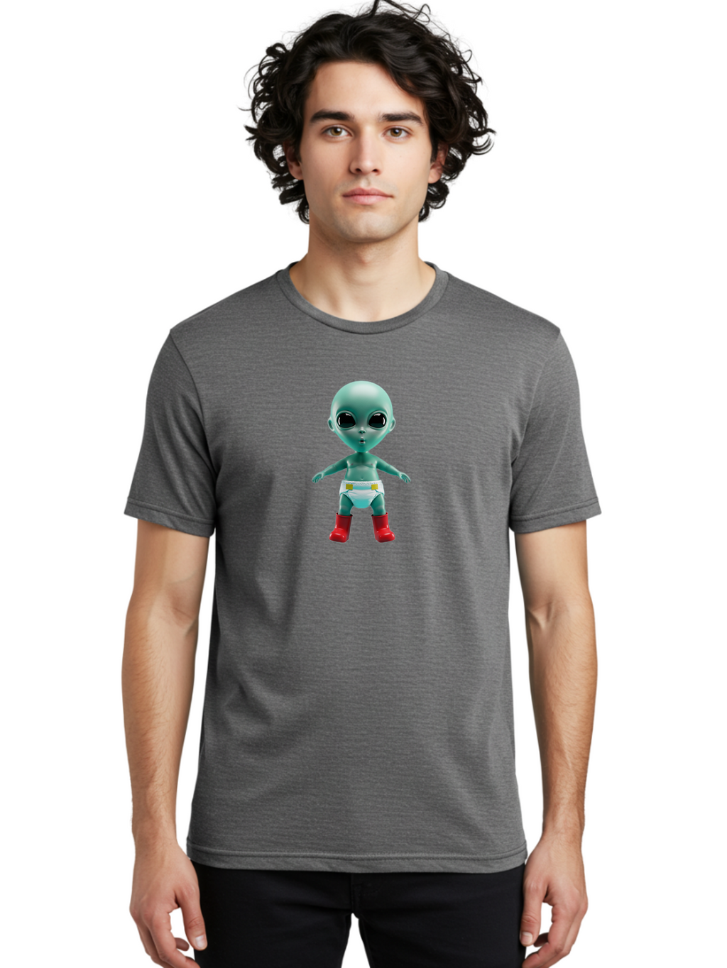Alien-Baby-2 Men'S Graphic Tee, 100% Cotton, Comfortable Casual Summer Wear, Machine Washable, Vintage Camera, Old Camera, Antique Camera, Black Camera, Classic Photography, Photography Equipment, Nostalgic Device, Film Camera, Camera Art Baj910