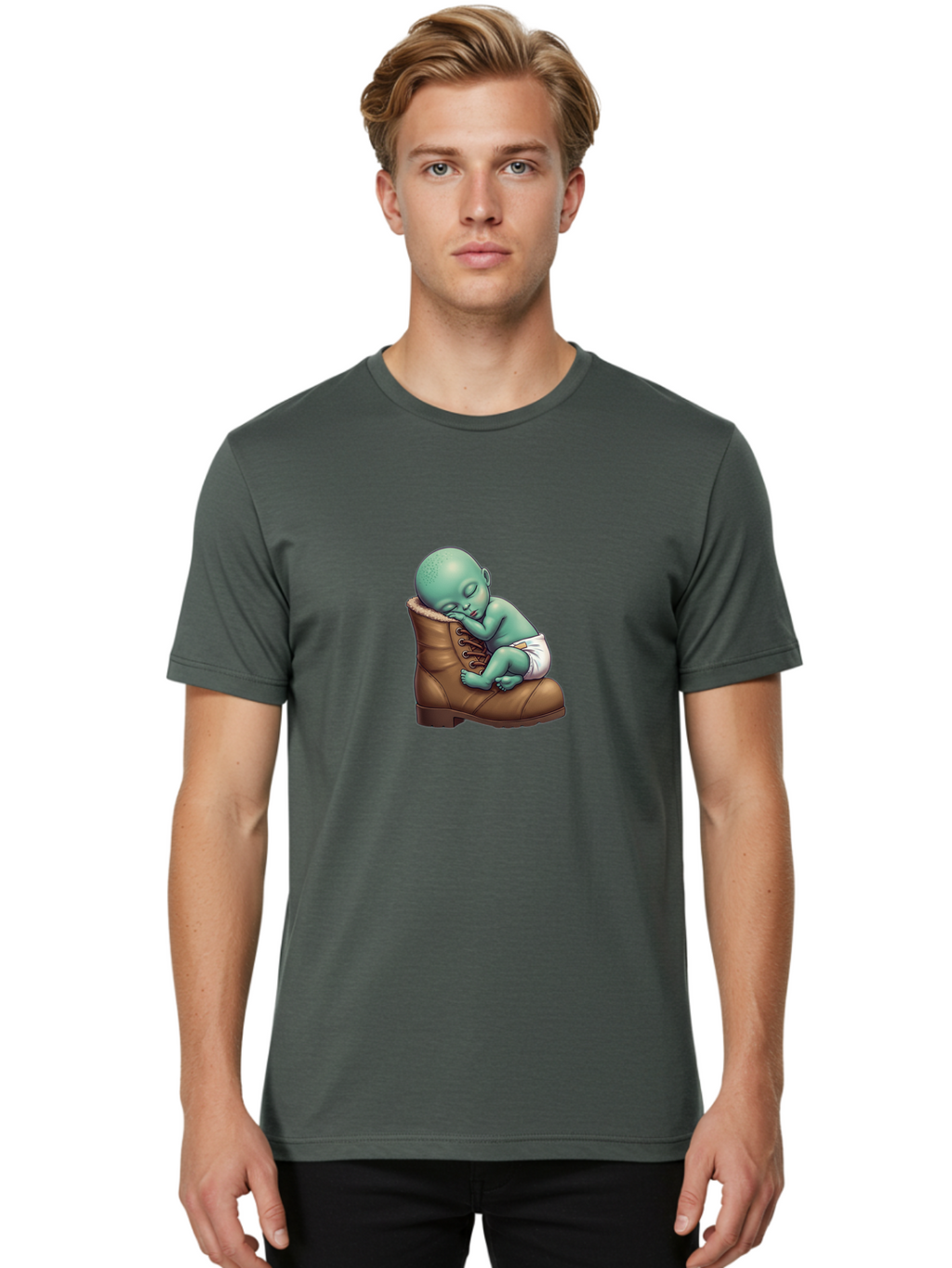 Alien-Baby-Boot Men'S Graphic Tee, 100% Cotton, Comfortable Casual Summer Wear, Machine Washable, Vintage Camera, Old Camera, Antique Camera, Black Camera, Classic Photography, Photography Equipment, Nostalgic Device, Film Camera, Camera Art Baj912