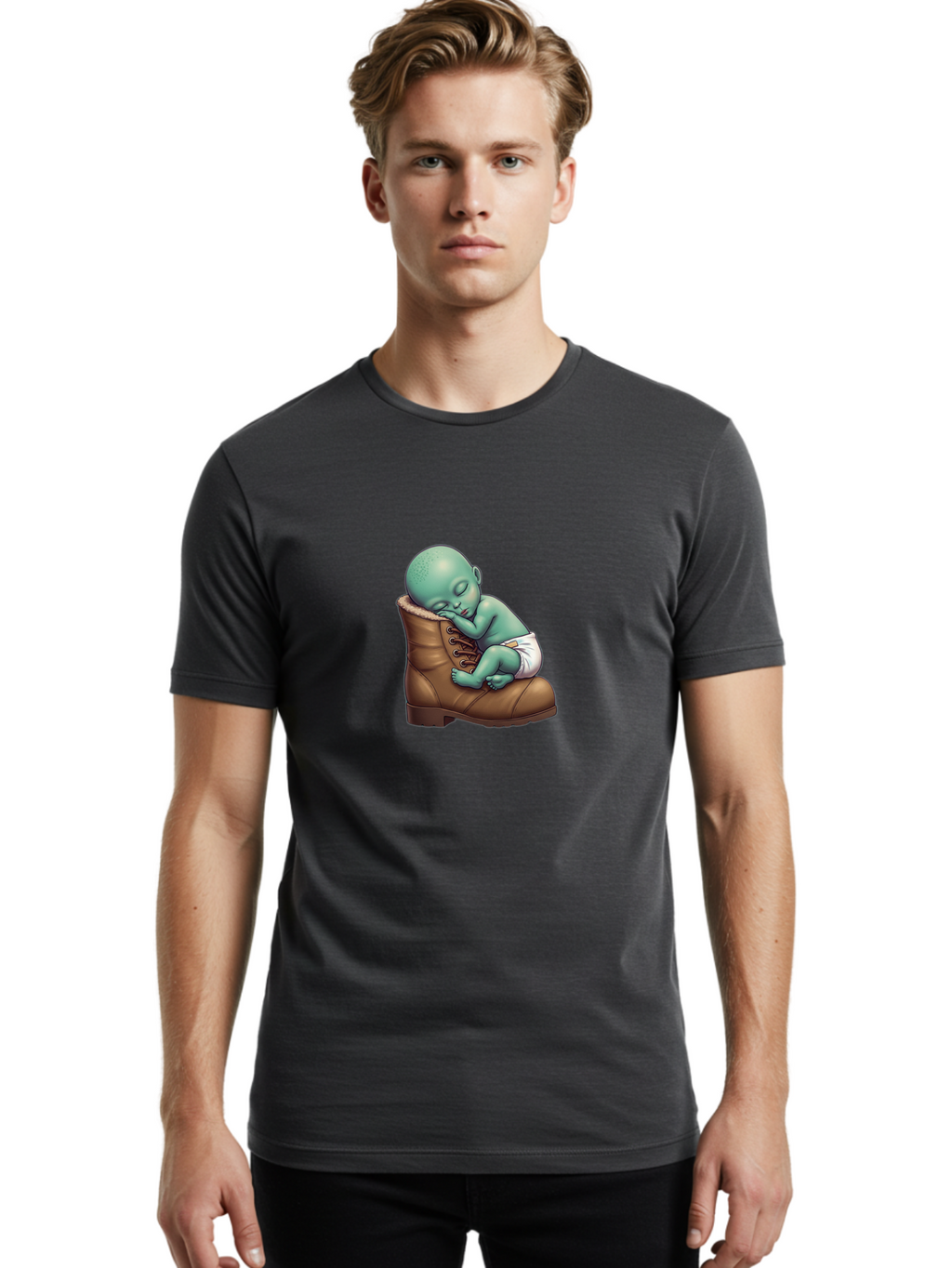 Alien-Baby-Boot Men'S Graphic Tee, 100% Cotton, Comfortable Casual Summer Wear, Machine Washable, Vintage Camera, Old Camera, Antique Camera, Black Camera, Classic Photography, Photography Equipment, Nostalgic Device, Film Camera, Camera Art Baj912