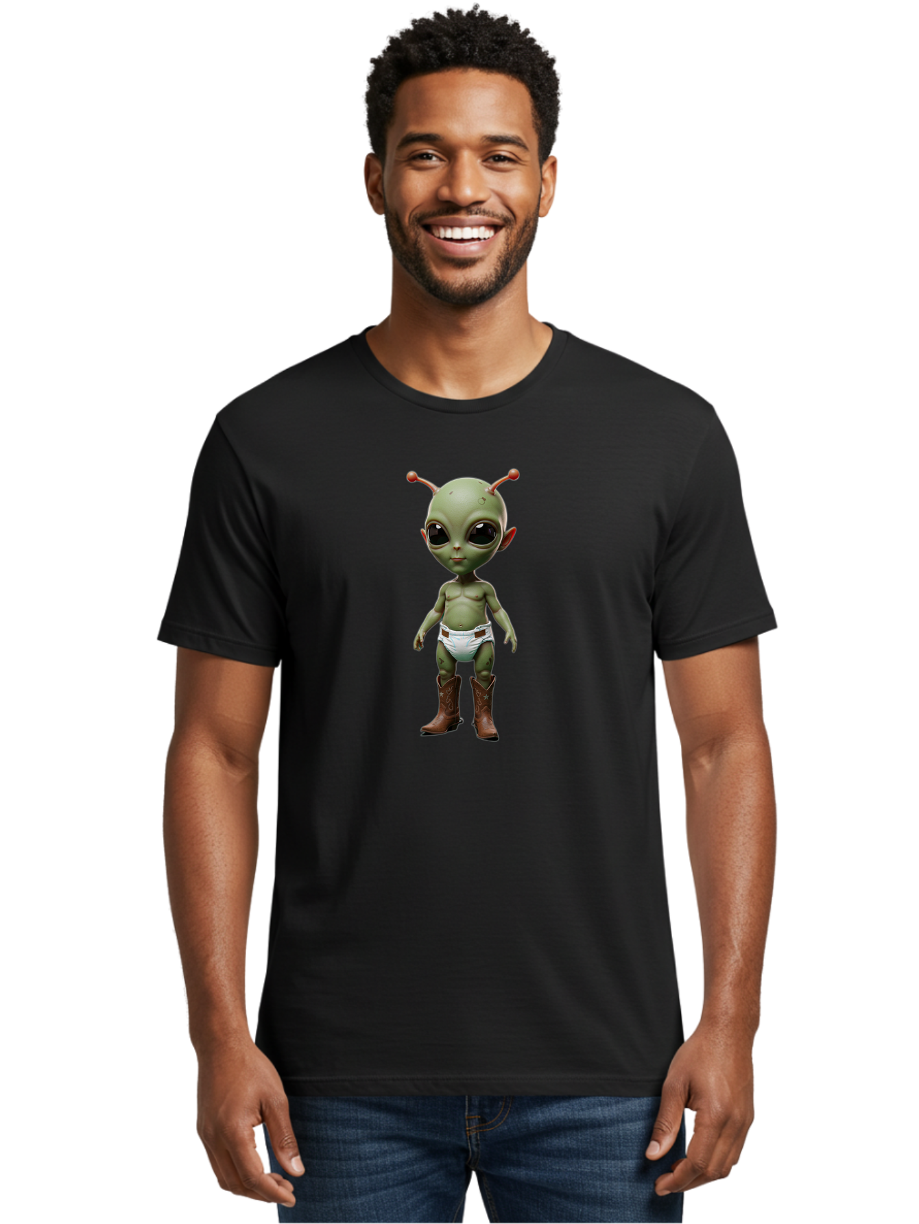 Alien-Baby-Cowboy Men'S Graphic Tee, 100% Cotton, Comfortable Casual Summer Wear, Machine Washable, Vintage Camera, Old Camera, Antique Camera, Black Camera, Classic Photography, Photography Equipment, Nostalgic Device, Film Camera, Camera Art Baj913