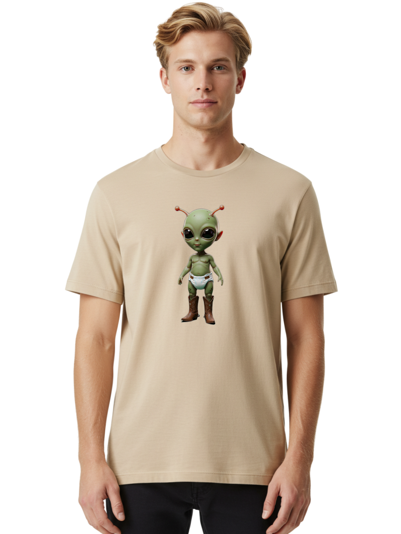 Alien-Baby-Cowboy Men'S Graphic Tee, 100% Cotton, Comfortable Casual Summer Wear, Machine Washable, Vintage Camera, Old Camera, Antique Camera, Black Camera, Classic Photography, Photography Equipment, Nostalgic Device, Film Camera, Camera Art Baj913