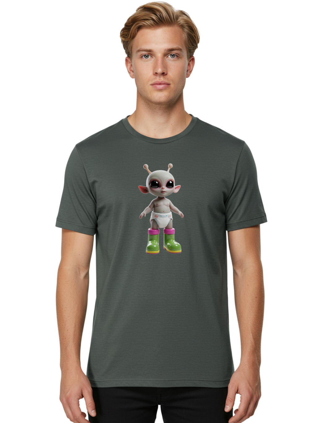 Alien-Baby Men'S Graphic Tee, 100% Cotton, Comfortable Casual Summer Wear, Machine Washable, Vintage Camera, Old Camera, Antique Camera, Black Camera, Classic Photography, Photography Equipment, Nostalgic Device, Film Camera, Camera Art Baj914