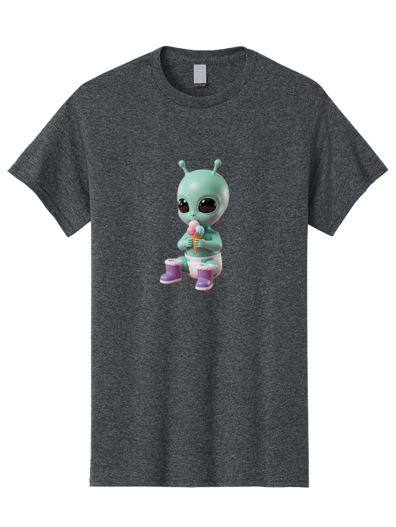 Alien-Eating-Ice-Cream Men'S Graphic Tee, 100% Cotton, Comfortable Casual Summer Wear, Machine Washable, Vintage Camera, Old Camera, Antique Camera, Black Camera, Classic Photography, Photography Equipment, Nostalgic Device, Film Camera, Baj916