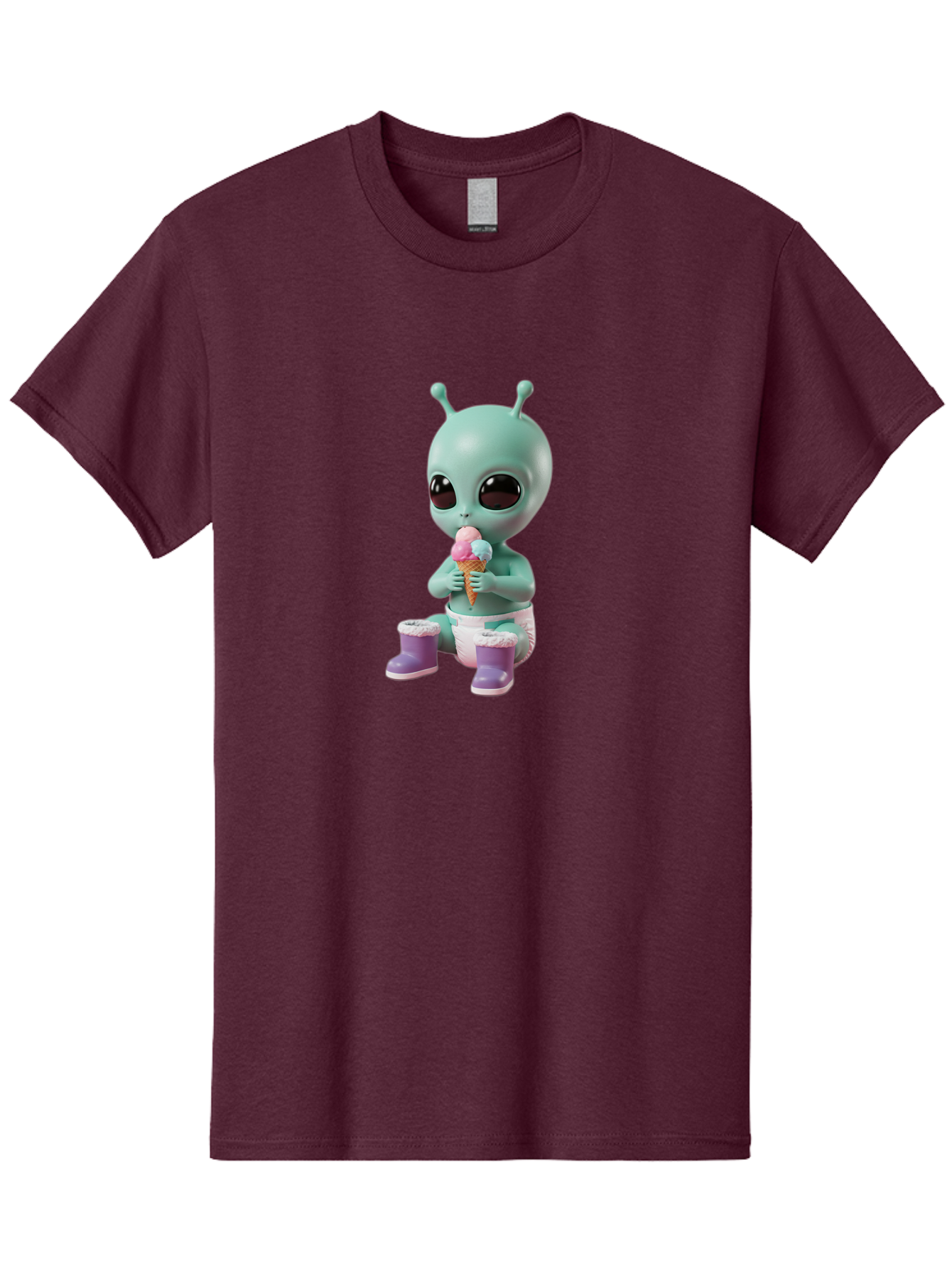Alien-Eating-Ice-Cream Men'S Graphic Tee, 100% Cotton, Comfortable Casual Summer Wear, Machine Washable, Vintage Camera, Old Camera, Antique Camera, Black Camera, Classic Photography, Photography Equipment, Nostalgic Device, Film Camera, Baj916