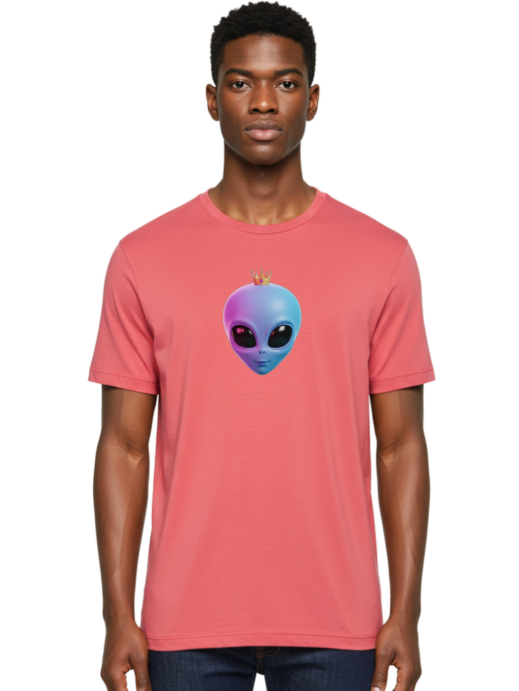 Alien-Head-With-Crown Men'S Graphic Tee, 100% Cotton, Comfortable Casual Summer Wear, Machine Washable, Vintage Camera, Old Camera, Antique Camera, Black Camera, Classic Photography, Photography Equipment, Nostalgic Device, Film Camera, Baj918