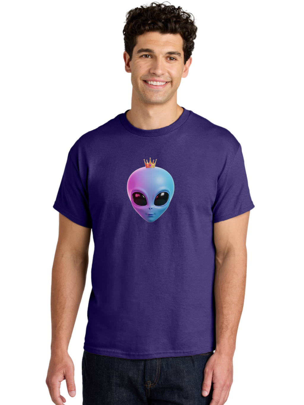 Alien-Head-With-Crown Men'S Graphic Tee, 100% Cotton, Comfortable Casual Summer Wear, Machine Washable, Vintage Camera, Old Camera, Antique Camera, Black Camera, Classic Photography, Photography Equipment, Nostalgic Device, Film Camera, Baj918
