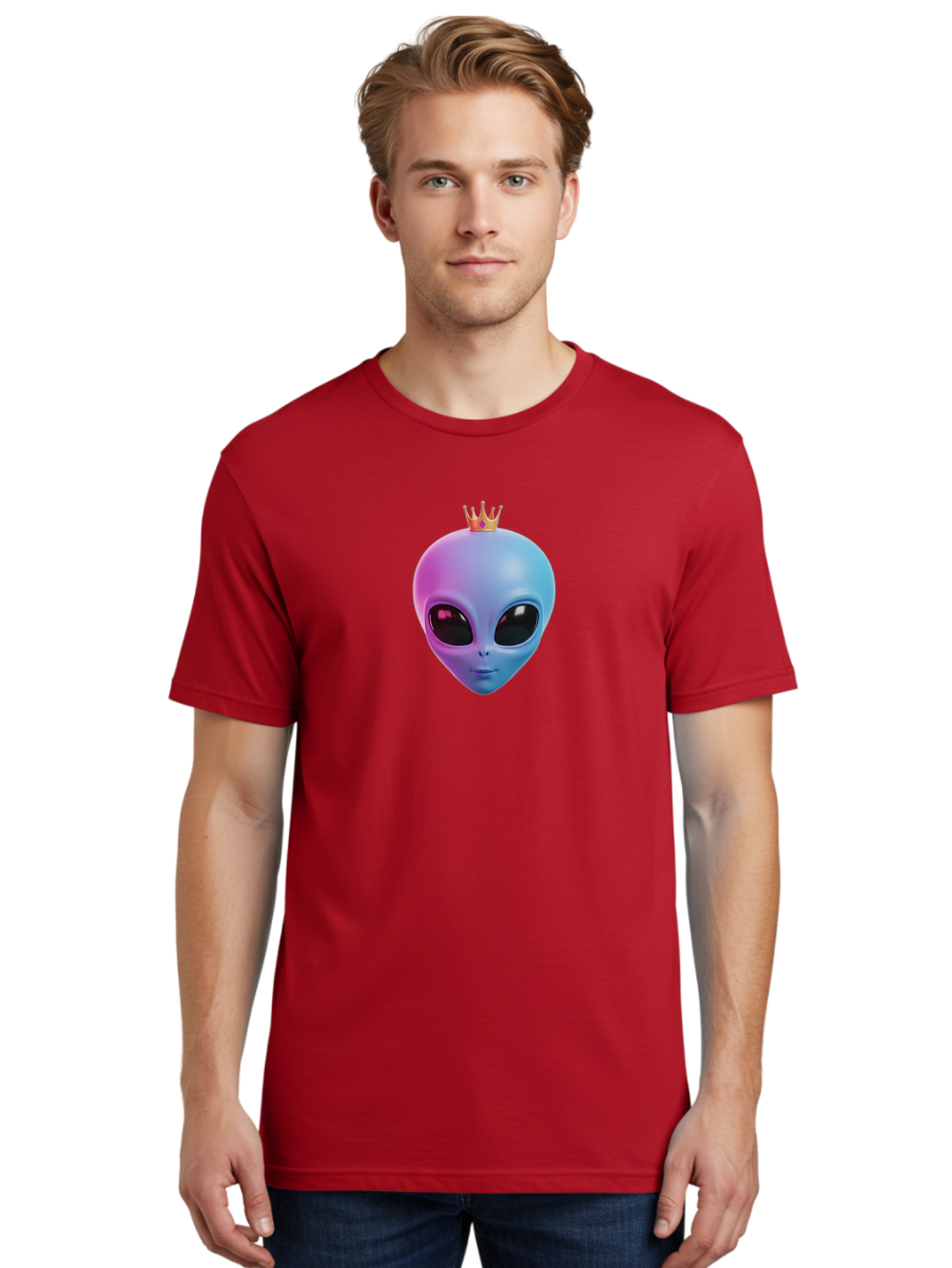 Alien-Head-With-Crown Men'S Graphic Tee, 100% Cotton, Comfortable Casual Summer Wear, Machine Washable, Vintage Camera, Old Camera, Antique Camera, Black Camera, Classic Photography, Photography Equipment, Nostalgic Device, Film Camera, Baj918
