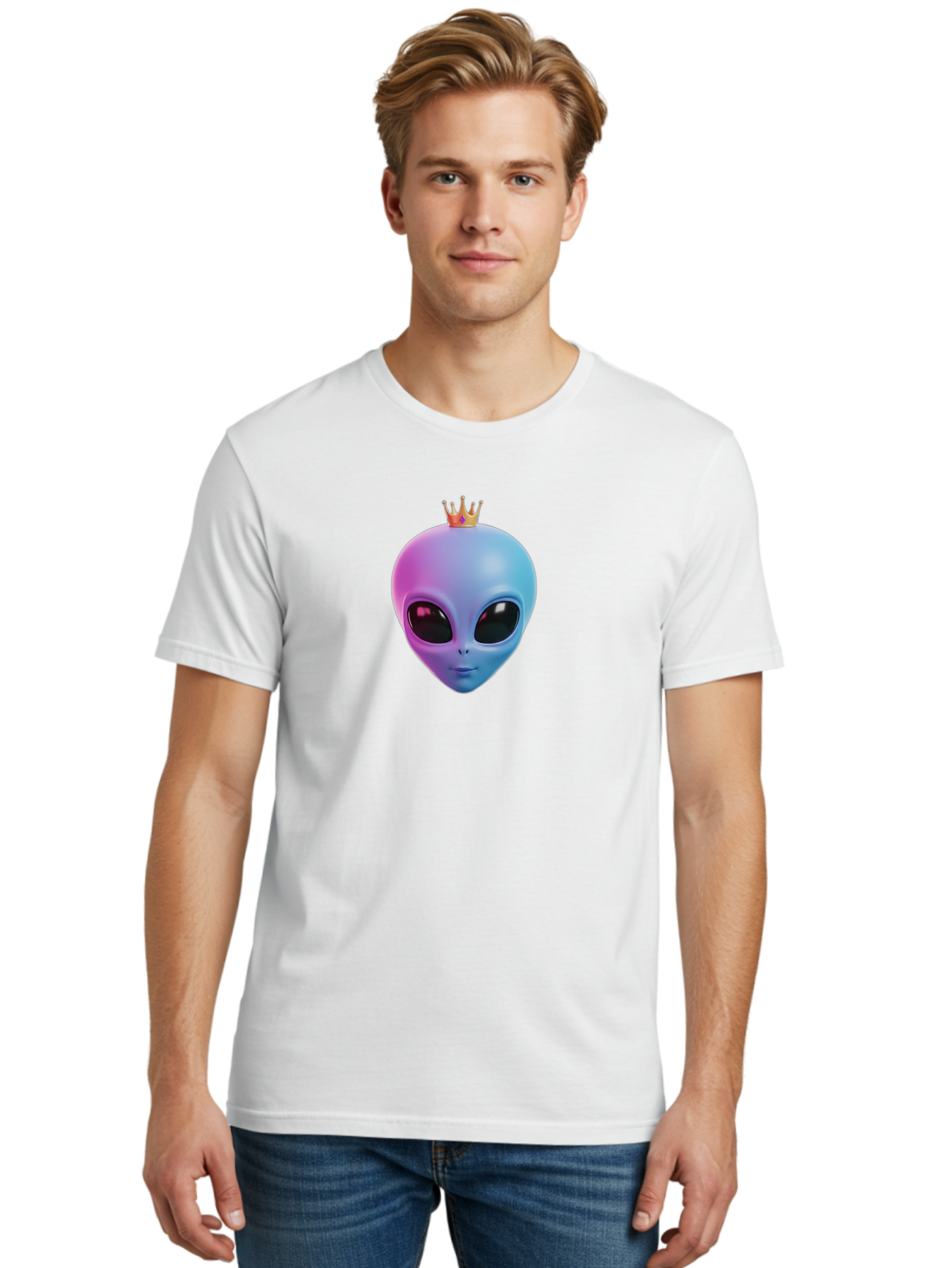 Alien-Head-With-Crown Men'S Graphic Tee, 100% Cotton, Comfortable Casual Summer Wear, Machine Washable, Vintage Camera, Old Camera, Antique Camera, Black Camera, Classic Photography, Photography Equipment, Nostalgic Device, Film Camera, Baj918