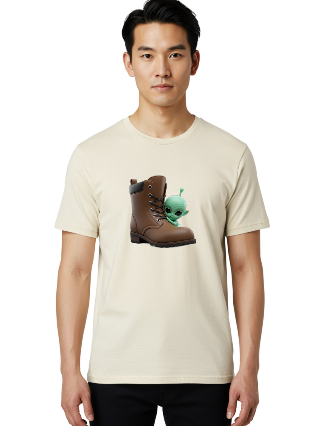 Alien-In-Boot Men'S Graphic Tee, 100% Cotton, Comfortable Casual Summer Wear, Machine Washable, Vintage Camera, Old Camera, Antique Camera, Black Camera, Classic Photography, Photography Equipment, Nostalgic Device, Film Camera, Camera Art Baj919