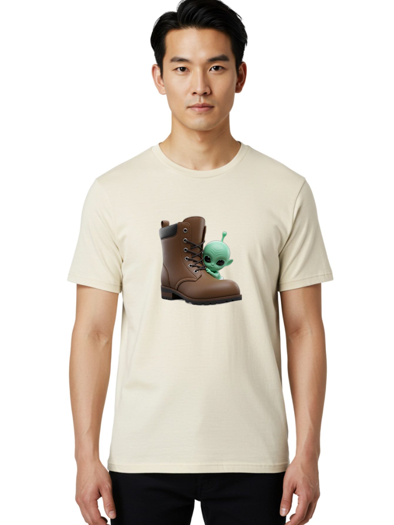 Alien-In-Boot Men'S Graphic Tee, 100% Cotton, Comfortable Casual Summer Wear, Machine Washable, Vintage Camera, Old Camera, Antique Camera, Black Camera, Classic Photography, Photography Equipment, Nostalgic Device, Film Camera, Camera Art Baj919