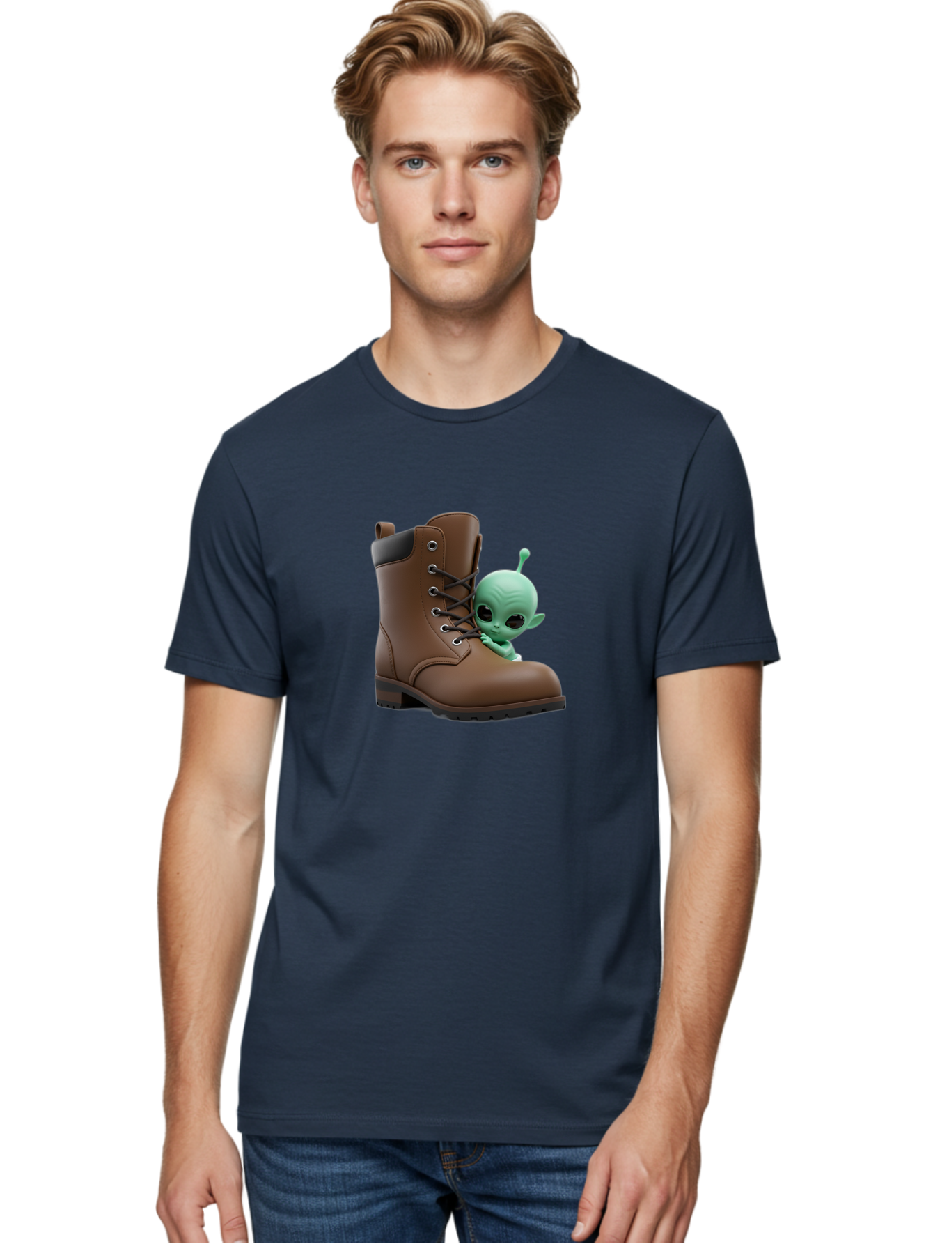 Alien-In-Boot Men'S Graphic Tee, 100% Cotton, Comfortable Casual Summer Wear, Machine Washable, Vintage Camera, Old Camera, Antique Camera, Black Camera, Classic Photography, Photography Equipment, Nostalgic Device, Film Camera, Camera Art Baj919