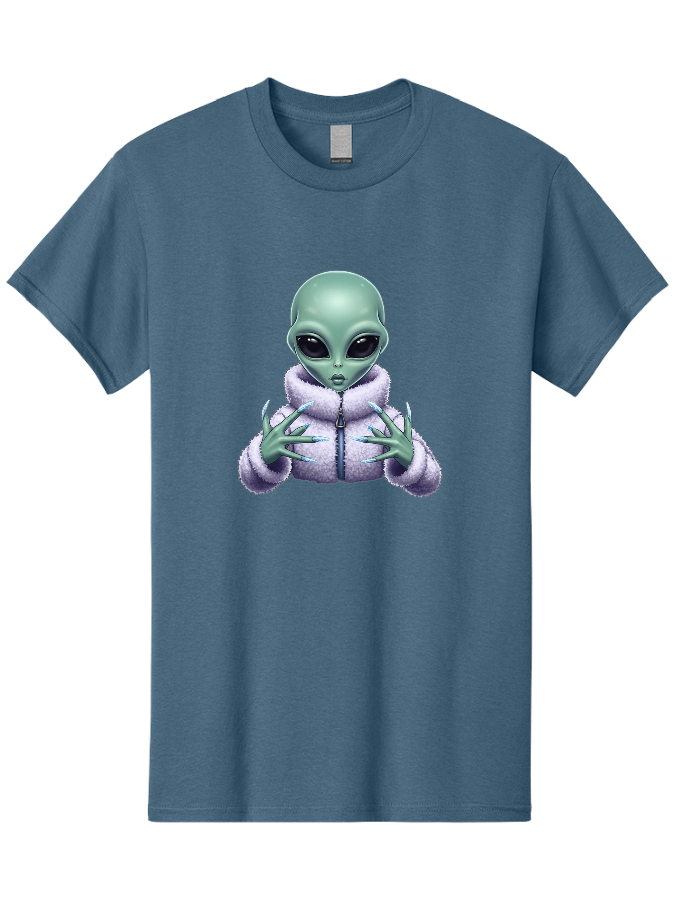Alien-In-Sherpa-Jacket Men'S Graphic Tee, 100% Cotton, Comfortable Casual Summer Wear, Machine Washable, Vintage Camera, Old Camera, Antique Camera, Black Camera, Classic Photography, Photography Equipment, Nostalgic Device, Film Camera, Baj920