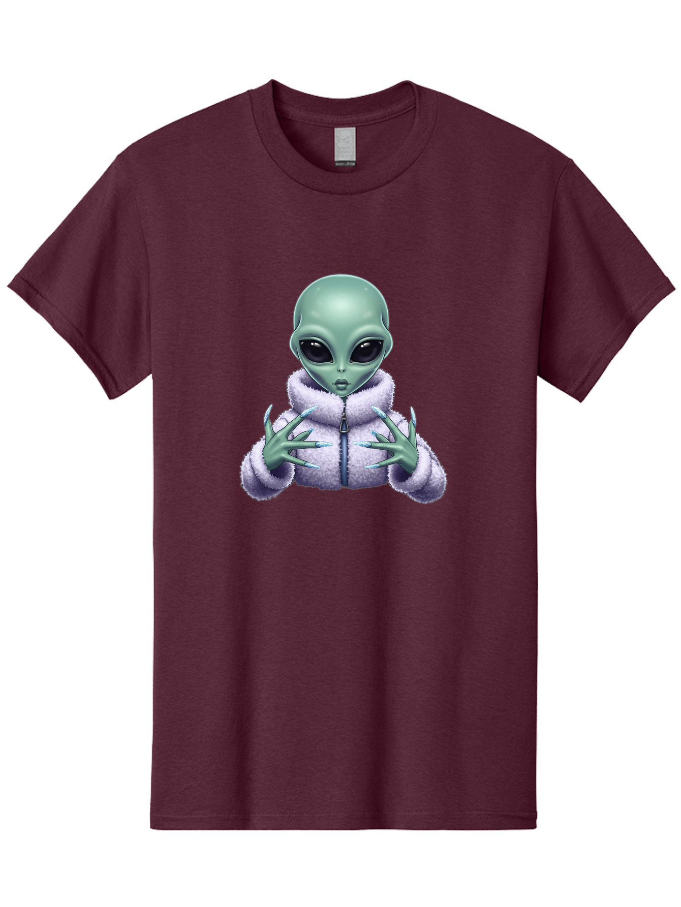 Alien-In-Sherpa-Jacket Men'S Graphic Tee, 100% Cotton, Comfortable Casual Summer Wear, Machine Washable, Vintage Camera, Old Camera, Antique Camera, Black Camera, Classic Photography, Photography Equipment, Nostalgic Device, Film Camera, Baj920