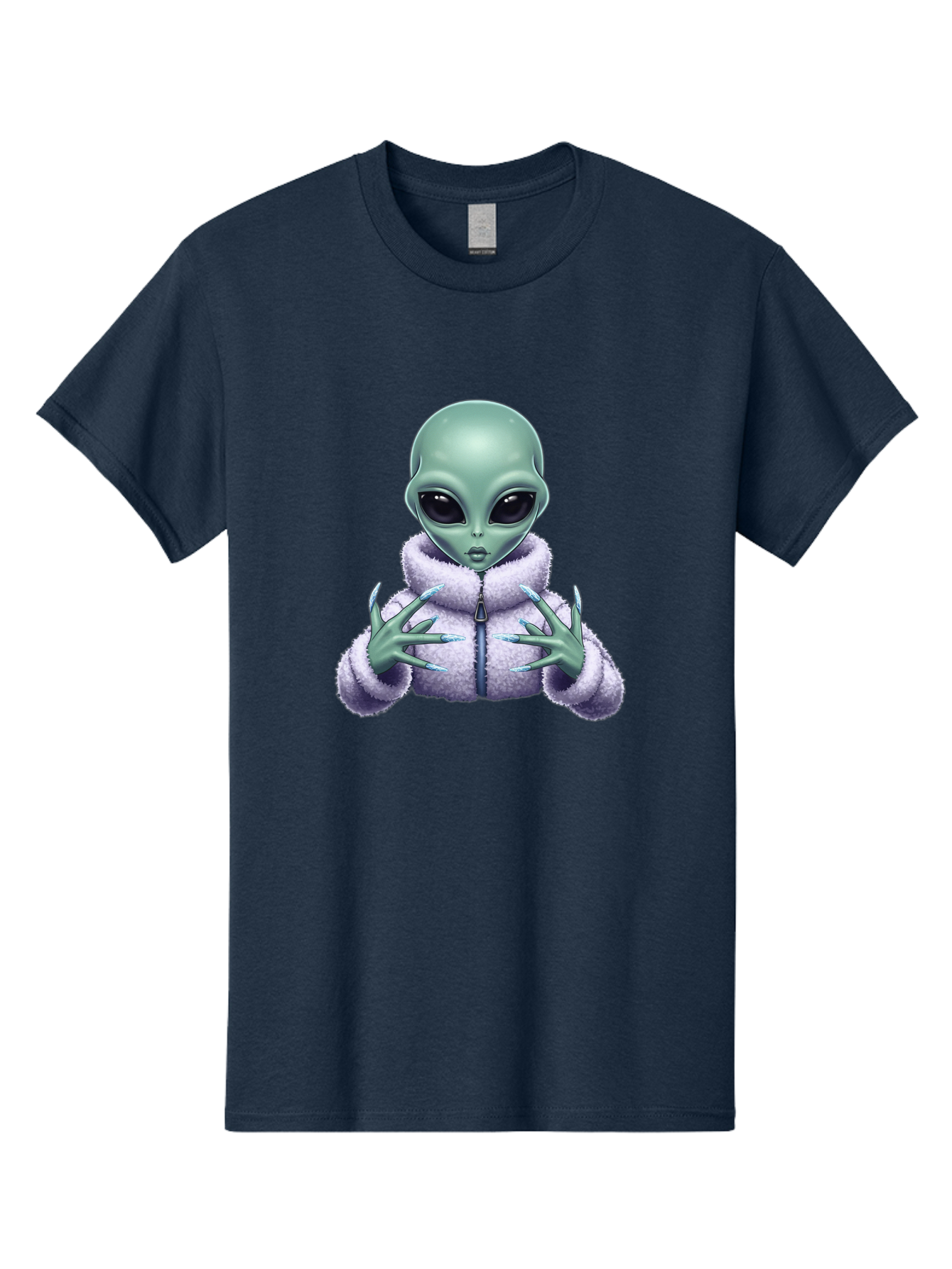 Alien-In-Sherpa-Jacket Men'S Graphic Tee, 100% Cotton, Comfortable Casual Summer Wear, Machine Washable, Vintage Camera, Old Camera, Antique Camera, Black Camera, Classic Photography, Photography Equipment, Nostalgic Device, Film Camera, Baj920