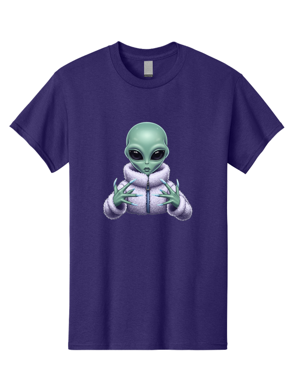 Alien-In-Sherpa-Jacket Men'S Graphic Tee, 100% Cotton, Comfortable Casual Summer Wear, Machine Washable, Vintage Camera, Old Camera, Antique Camera, Black Camera, Classic Photography, Photography Equipment, Nostalgic Device, Film Camera, Baj920