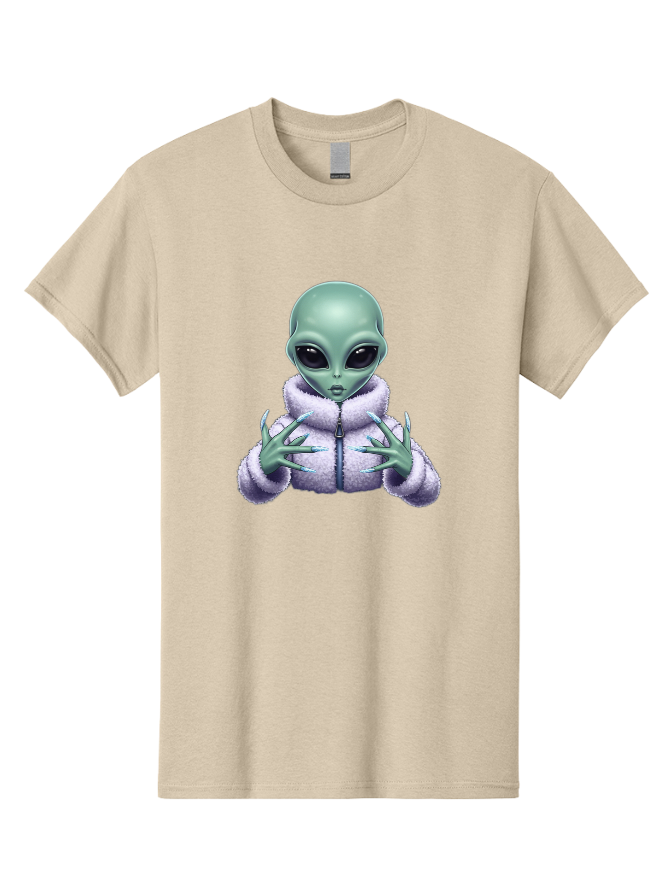Alien-In-Sherpa-Jacket Men'S Graphic Tee, 100% Cotton, Comfortable Casual Summer Wear, Machine Washable, Vintage Camera, Old Camera, Antique Camera, Black Camera, Classic Photography, Photography Equipment, Nostalgic Device, Film Camera, Baj920