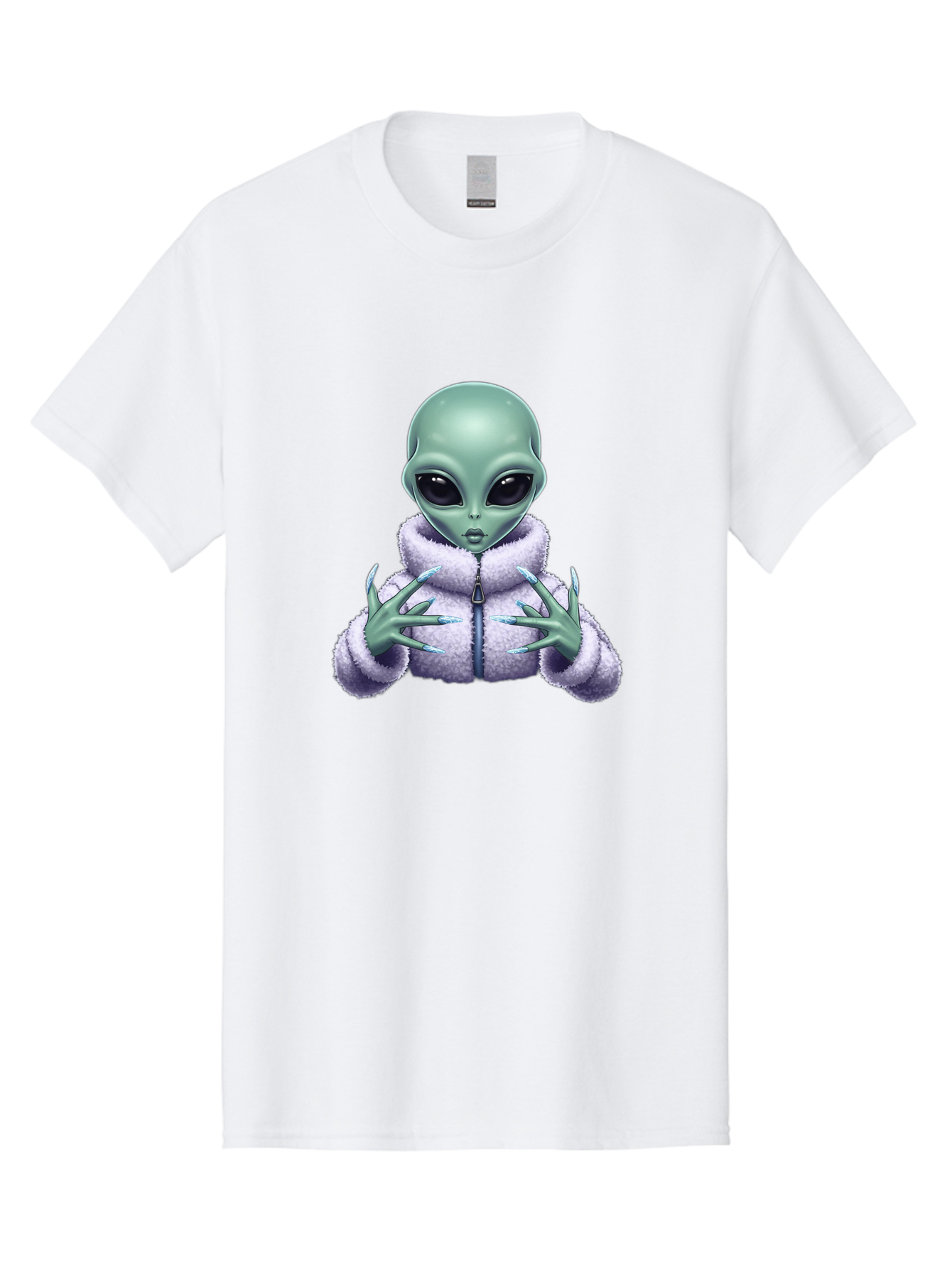 Alien-In-Sherpa-Jacket Men'S Graphic Tee, 100% Cotton, Comfortable Casual Summer Wear, Machine Washable, Vintage Camera, Old Camera, Antique Camera, Black Camera, Classic Photography, Photography Equipment, Nostalgic Device, Film Camera, Baj920