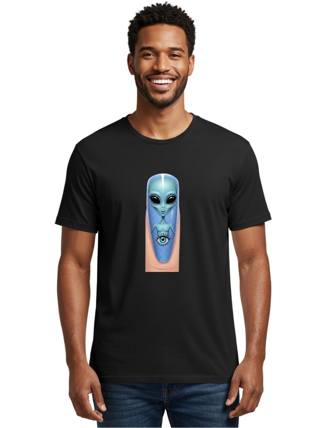 Alien-Nail-Art Men'S Graphic Tee, 100% Cotton, Comfortable Casual Summer Wear, Machine Washable, Vintage Camera, Old Camera, Antique Camera, Black Camera, Classic Photography, Photography Equipment, Nostalgic Device, Film Camera, Camera Art Baj921