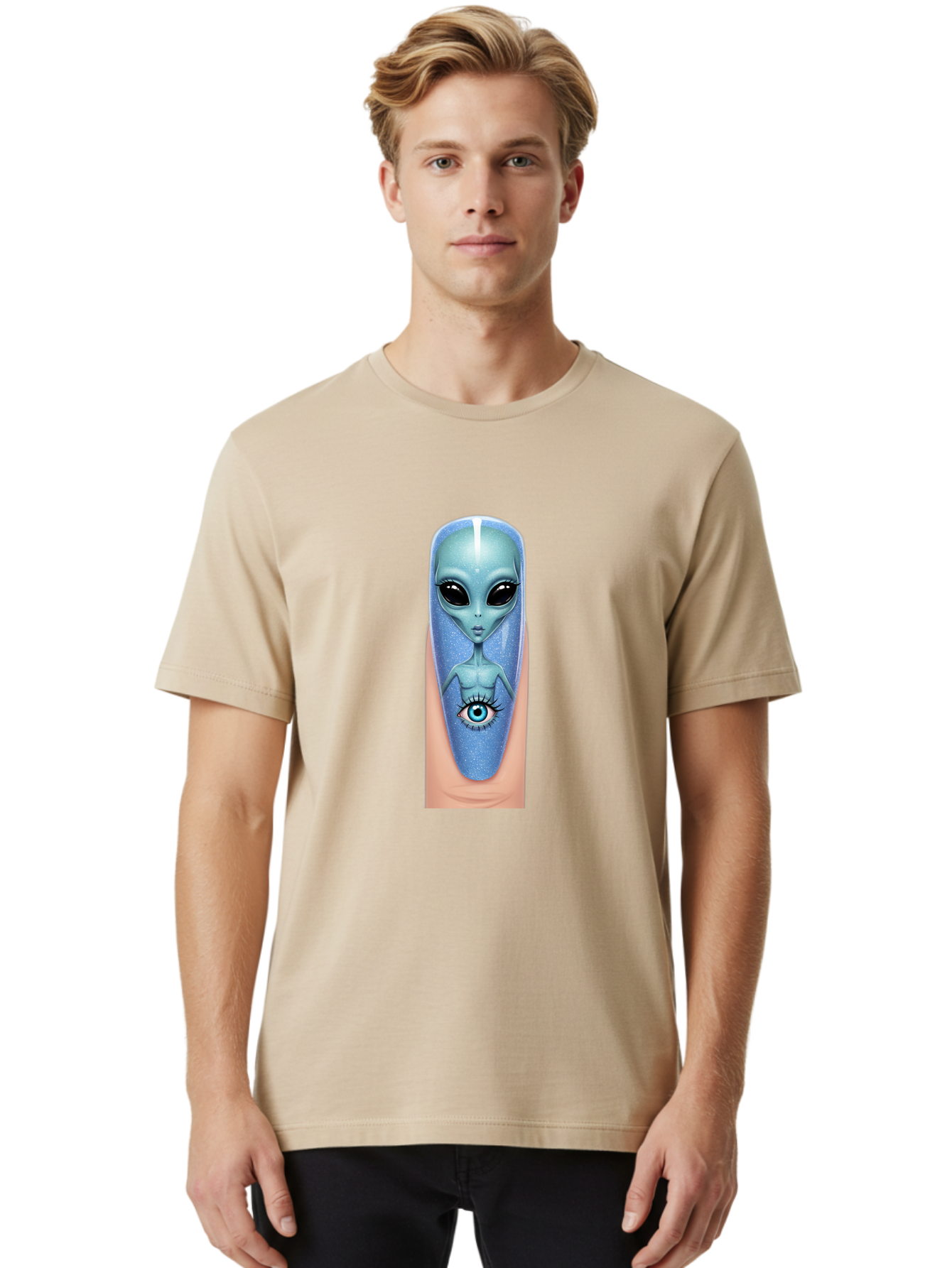 Alien-Nail-Art Men'S Graphic Tee, 100% Cotton, Comfortable Casual Summer Wear, Machine Washable, Vintage Camera, Old Camera, Antique Camera, Black Camera, Classic Photography, Photography Equipment, Nostalgic Device, Film Camera, Camera Art Baj921