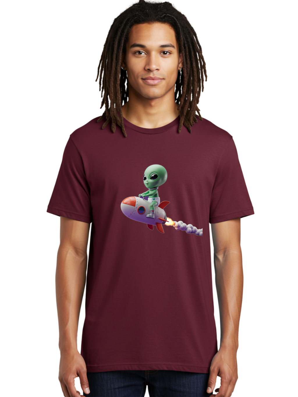 Alien-On-Rocket Men'S Graphic Tee, 100% Cotton, Comfortable Casual Summer Wear, Machine Washable, Vintage Camera, Old Camera, Antique Camera, Black Camera, Classic Photography, Photography Equipment, Nostalgic Device, Film Camera, Camera Art Baj922
