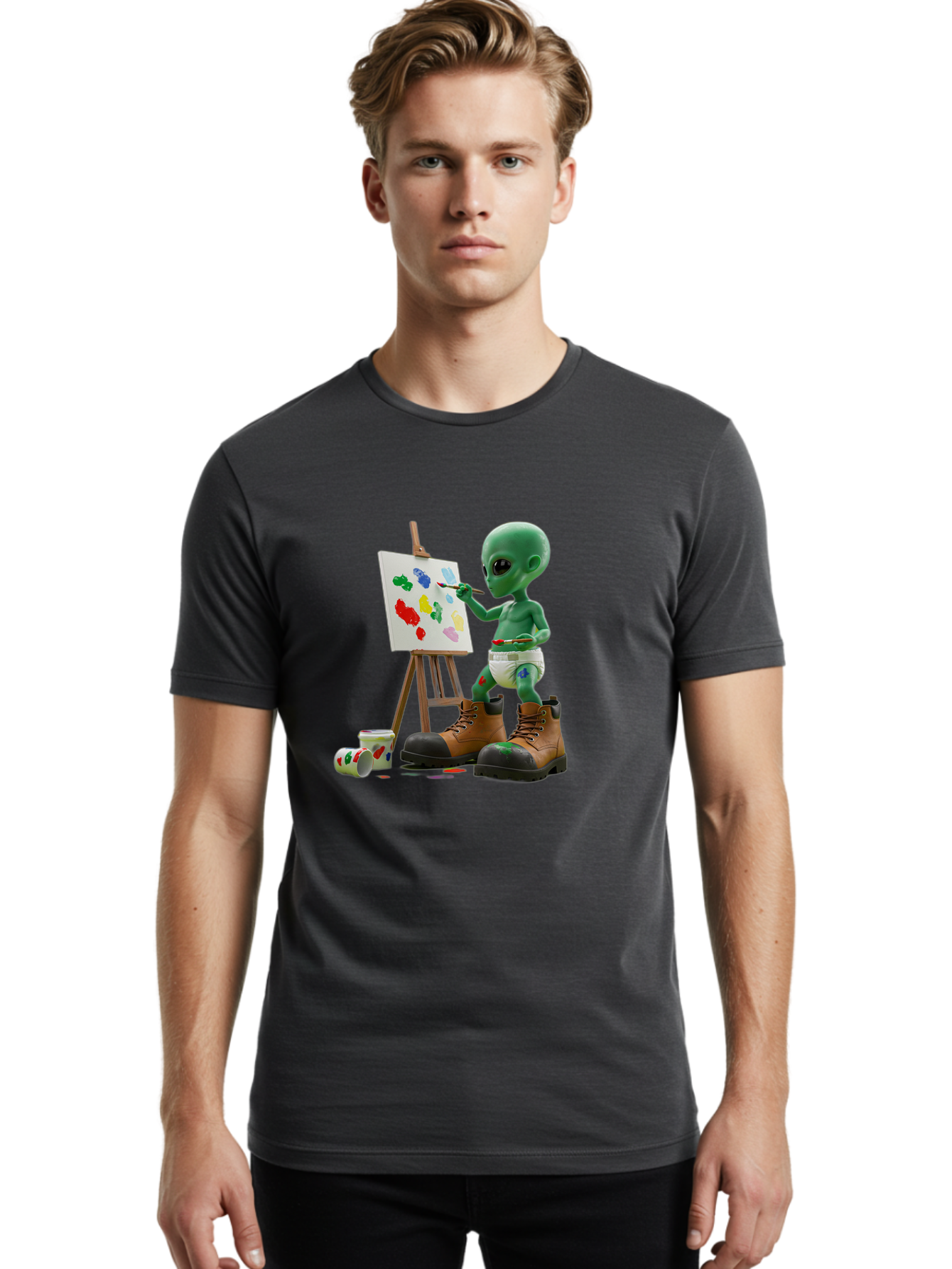 Alien-Painter Men'S Graphic Tee, 100% Cotton, Comfortable Casual Summer Wear, Machine Washable, Vintage Camera, Old Camera, Antique Camera, Black Camera, Classic Photography, Photography Equipment, Nostalgic Device, Film Camera, Camera Art Baj923