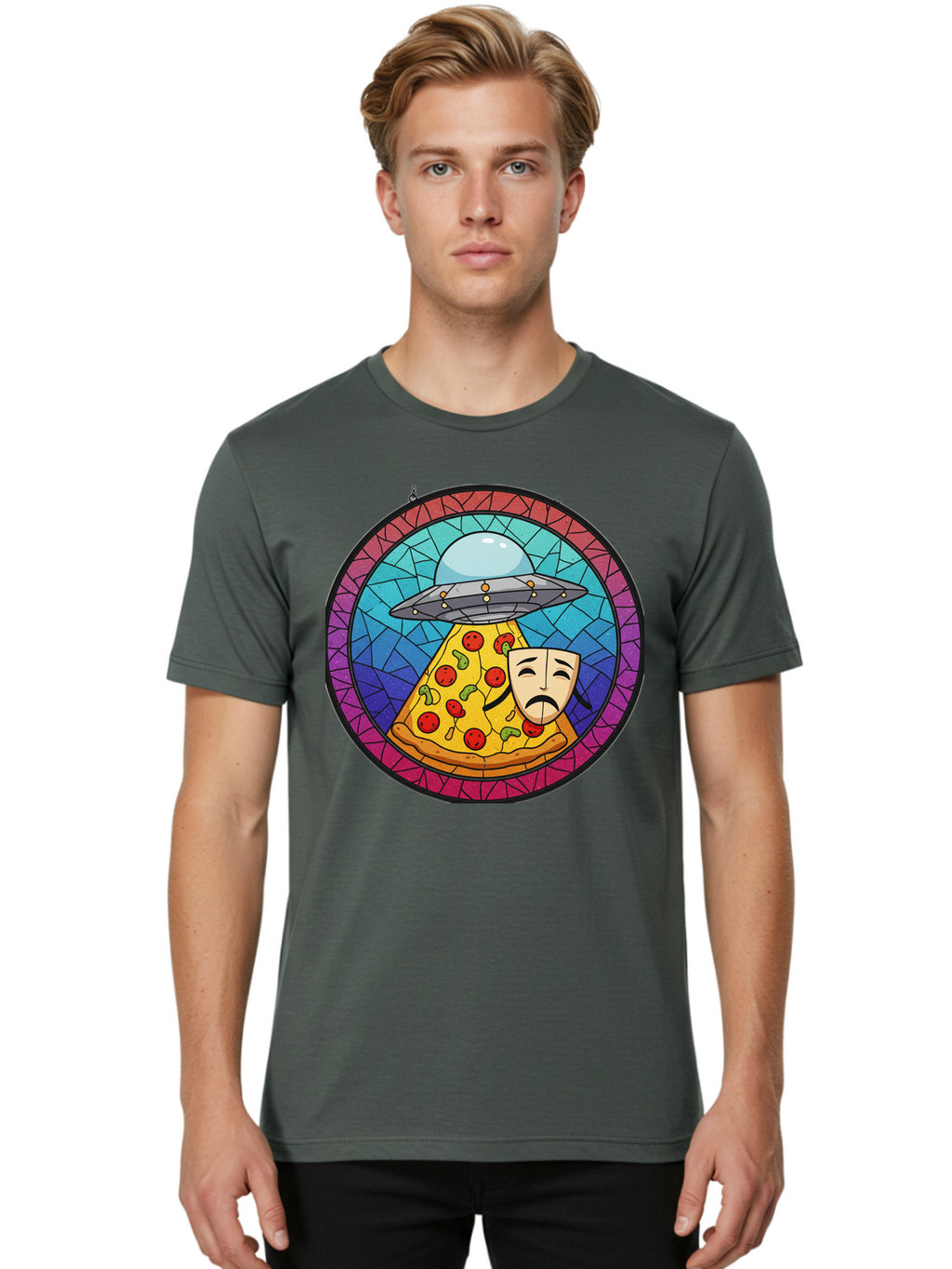 Alien-Pizza Men'S Graphic Tee, 100% Cotton, Comfortable Casual Summer Wear, Machine Washable, Vintage Camera, Old Camera, Antique Camera, Black Camera, Classic Photography, Photography Equipment, Nostalgic Device, Film Camera, Camera Art Baj924