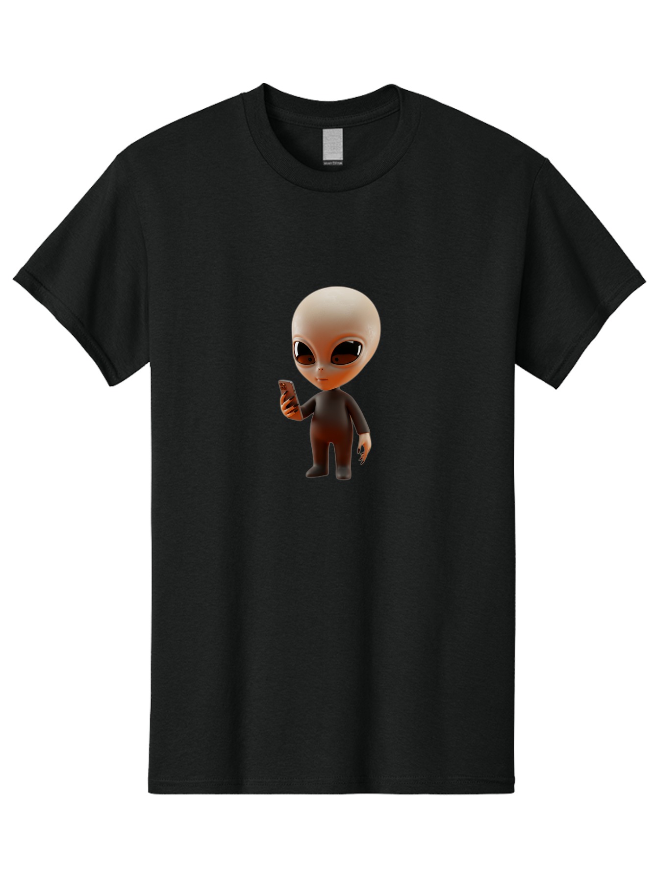 Alien-With-Smartphone Men'S Graphic Tee, 100% Cotton, Comfortable Casual Summer Wear, Machine Washable, Vintage Camera, Old Camera, Antique Camera, Black Camera, Classic Photography, Photography Equipment, Nostalgic Device, Film Camera, Baj927