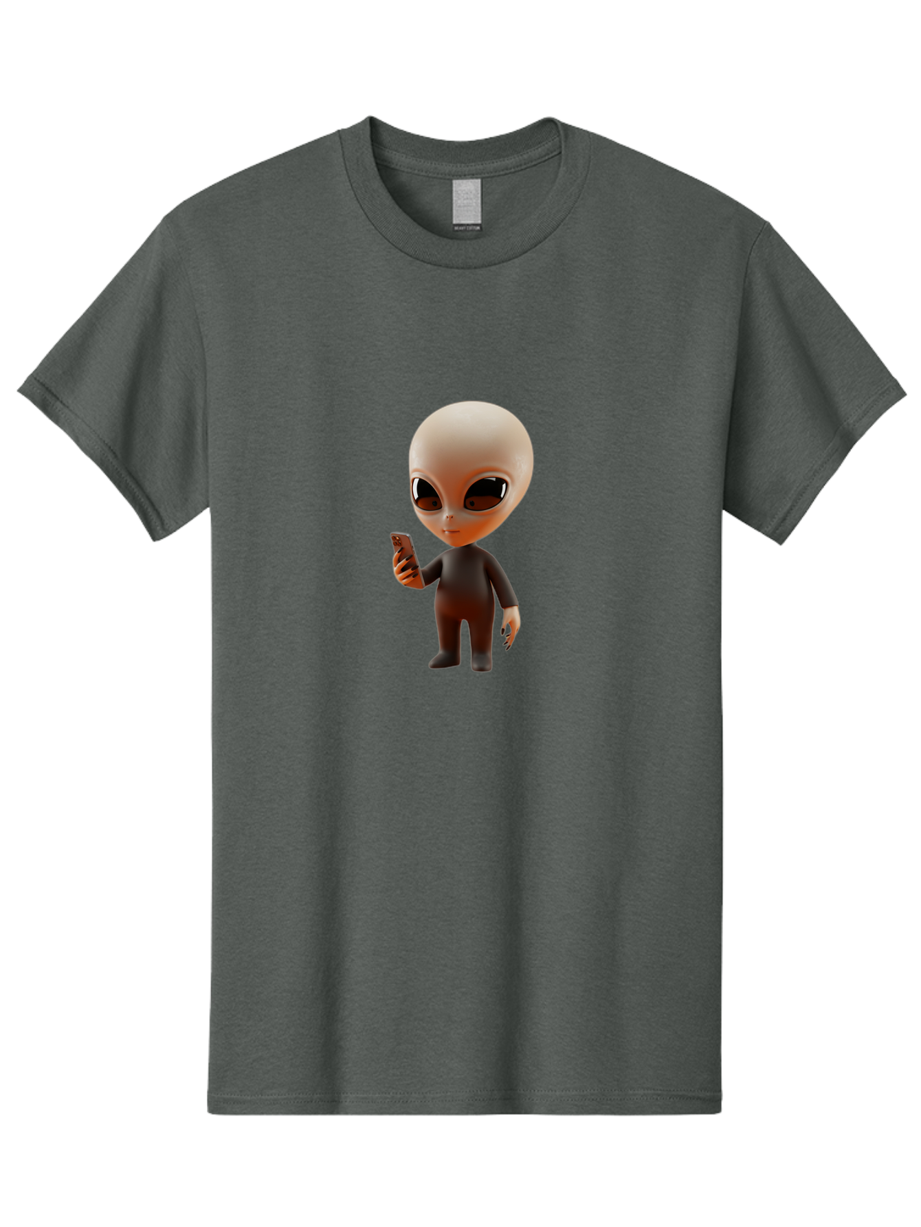 Alien-With-Smartphone Men'S Graphic Tee, 100% Cotton, Comfortable Casual Summer Wear, Machine Washable, Vintage Camera, Old Camera, Antique Camera, Black Camera, Classic Photography, Photography Equipment, Nostalgic Device, Film Camera, Baj927