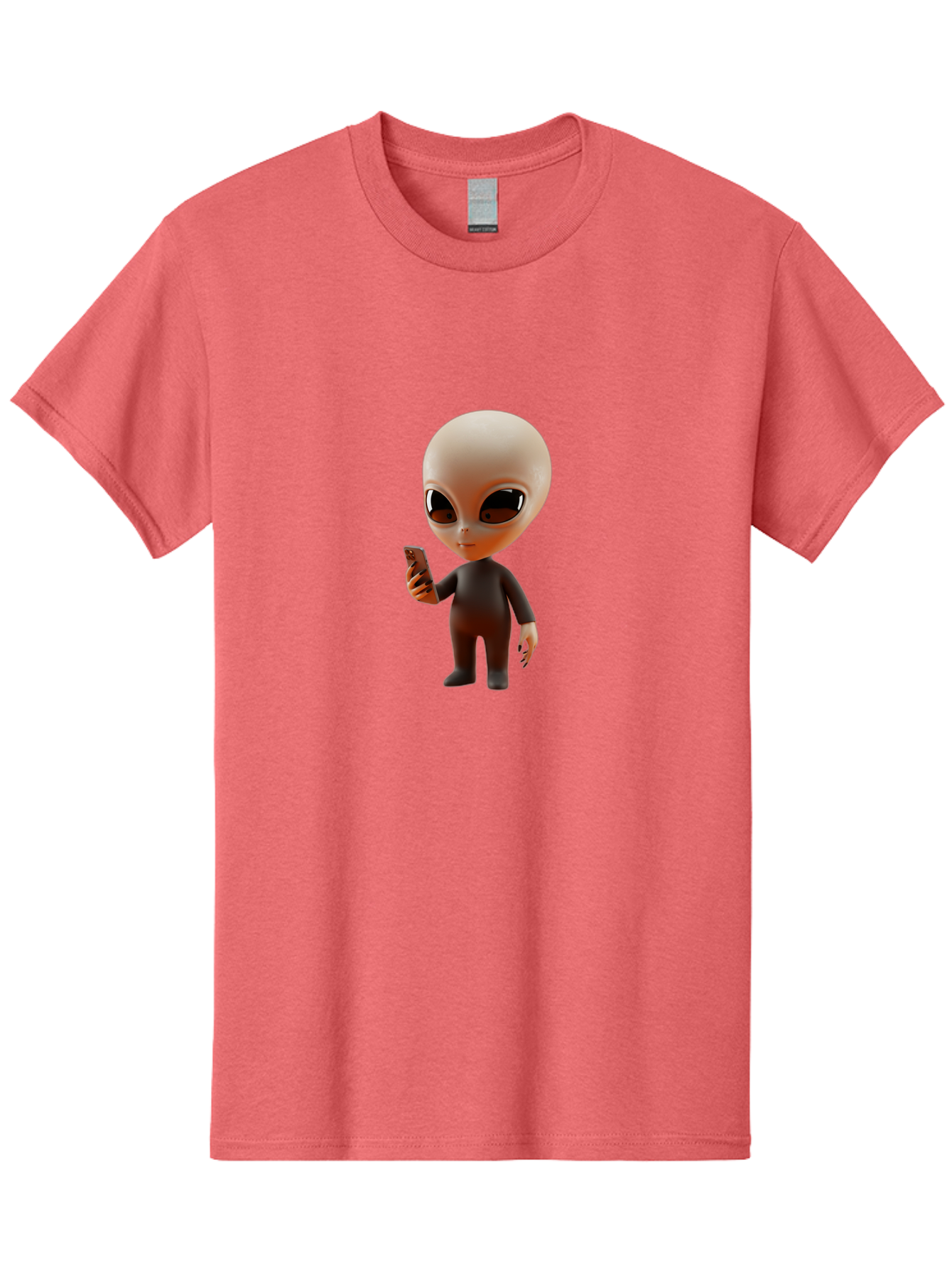 Alien-With-Smartphone Men'S Graphic Tee, 100% Cotton, Comfortable Casual Summer Wear, Machine Washable, Vintage Camera, Old Camera, Antique Camera, Black Camera, Classic Photography, Photography Equipment, Nostalgic Device, Film Camera, Baj927