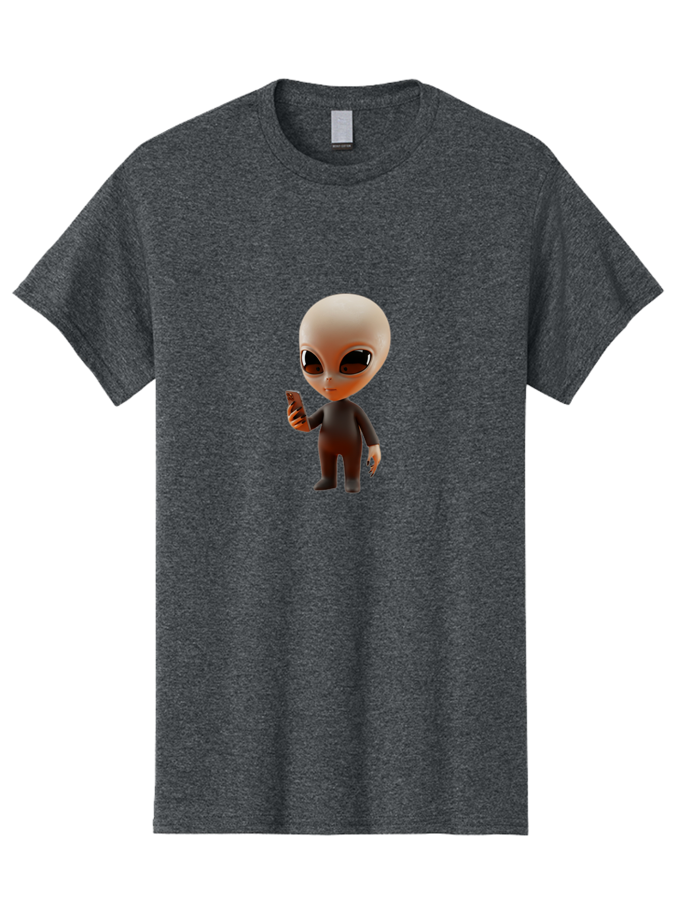 Alien-With-Smartphone Men'S Graphic Tee, 100% Cotton, Comfortable Casual Summer Wear, Machine Washable, Vintage Camera, Old Camera, Antique Camera, Black Camera, Classic Photography, Photography Equipment, Nostalgic Device, Film Camera, Baj927