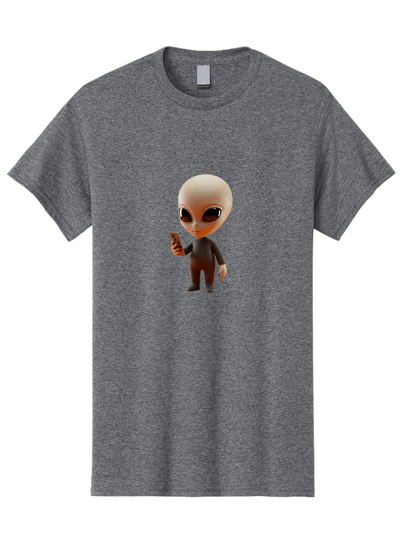 Alien-With-Smartphone Men'S Graphic Tee, 100% Cotton, Comfortable Casual Summer Wear, Machine Washable, Vintage Camera, Old Camera, Antique Camera, Black Camera, Classic Photography, Photography Equipment, Nostalgic Device, Film Camera, Baj927