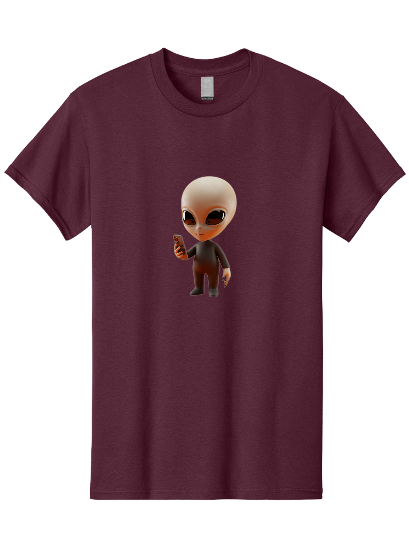 Alien-With-Smartphone Men'S Graphic Tee, 100% Cotton, Comfortable Casual Summer Wear, Machine Washable, Vintage Camera, Old Camera, Antique Camera, Black Camera, Classic Photography, Photography Equipment, Nostalgic Device, Film Camera, Baj927