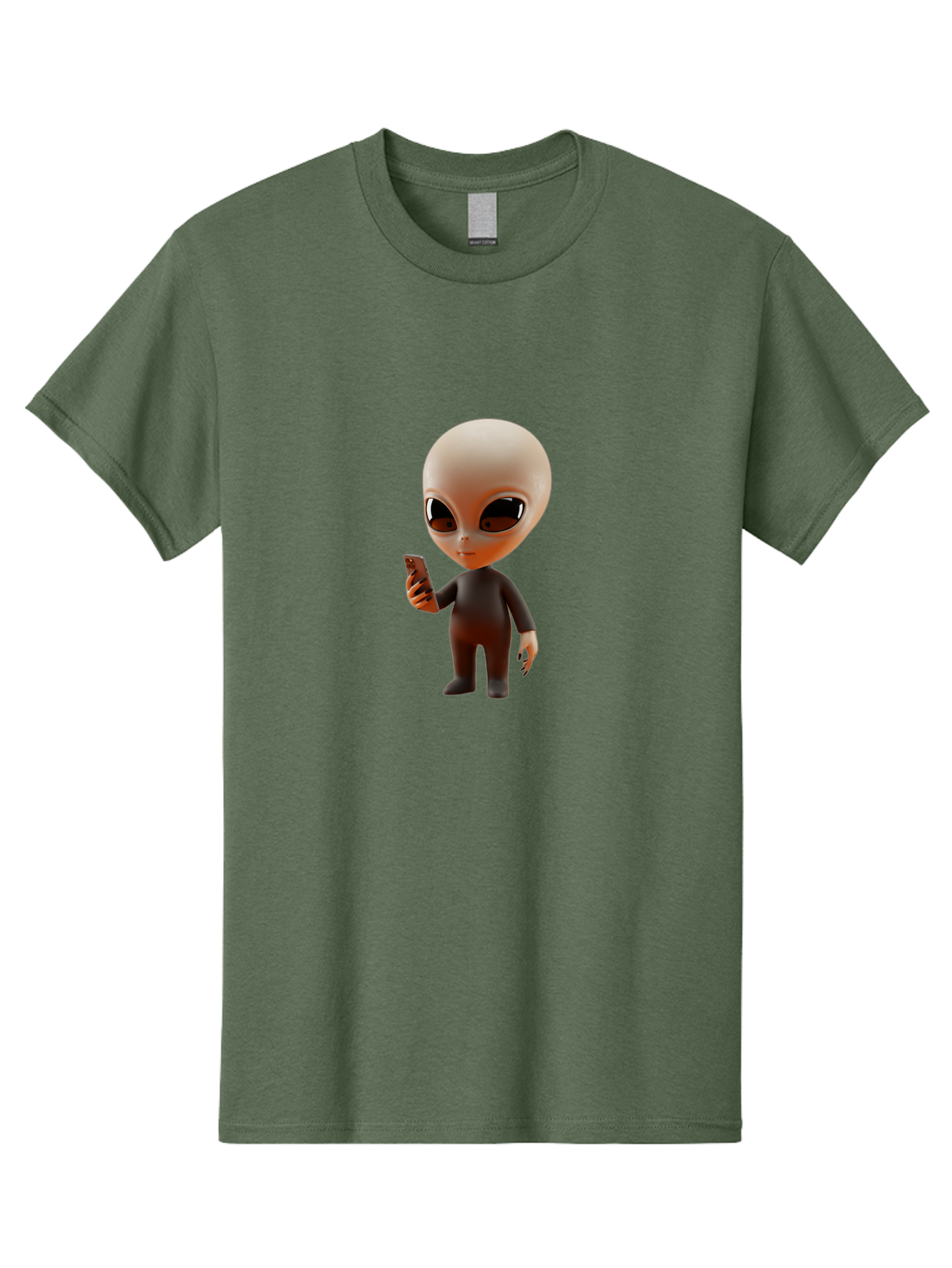 Alien-With-Smartphone Men'S Graphic Tee, 100% Cotton, Comfortable Casual Summer Wear, Machine Washable, Vintage Camera, Old Camera, Antique Camera, Black Camera, Classic Photography, Photography Equipment, Nostalgic Device, Film Camera, Baj927