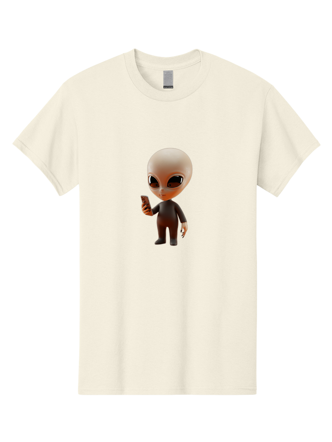Alien-With-Smartphone Men'S Graphic Tee, 100% Cotton, Comfortable Casual Summer Wear, Machine Washable, Vintage Camera, Old Camera, Antique Camera, Black Camera, Classic Photography, Photography Equipment, Nostalgic Device, Film Camera, Baj927