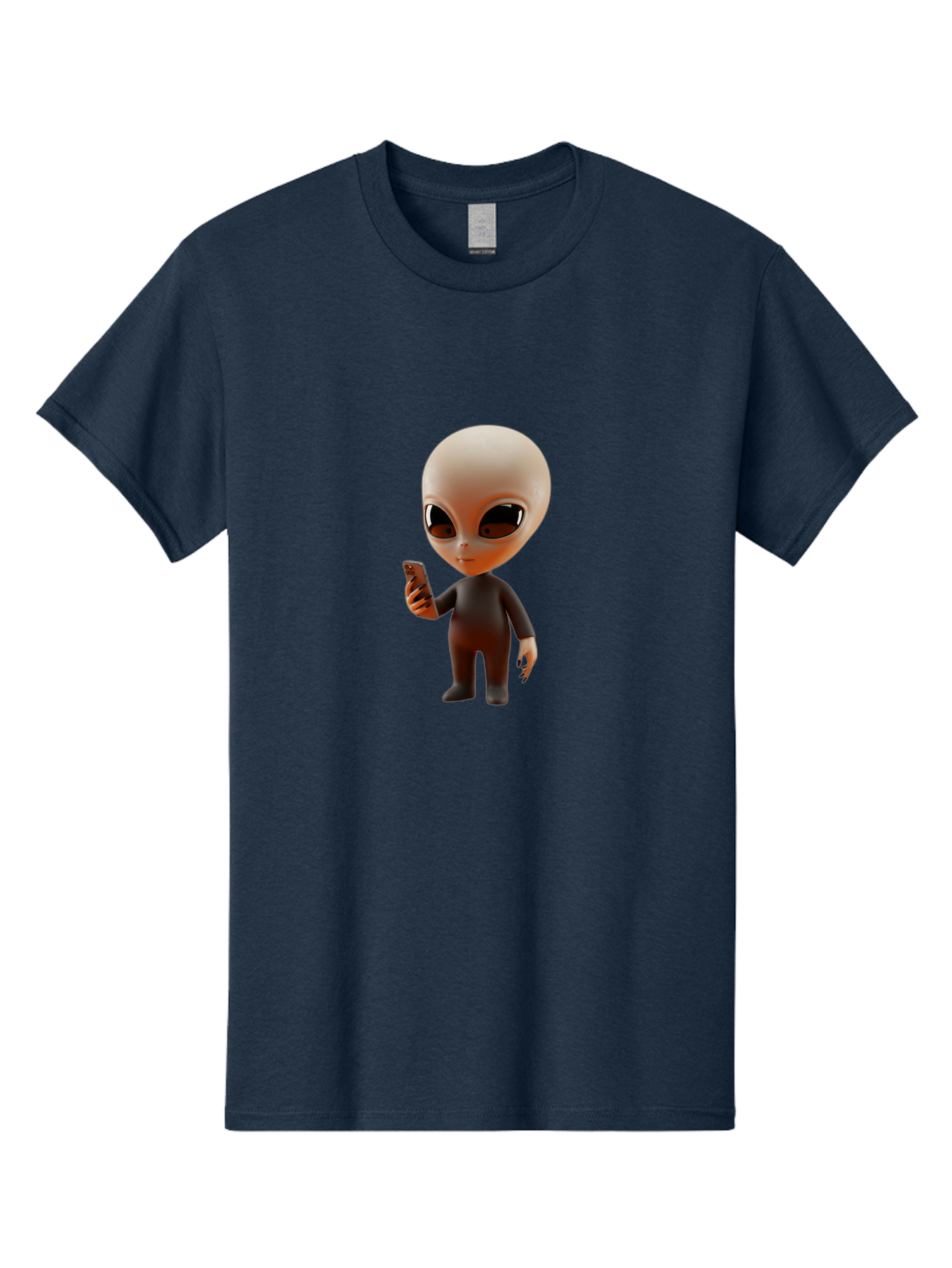 Alien-With-Smartphone Men'S Graphic Tee, 100% Cotton, Comfortable Casual Summer Wear, Machine Washable, Vintage Camera, Old Camera, Antique Camera, Black Camera, Classic Photography, Photography Equipment, Nostalgic Device, Film Camera, Baj927