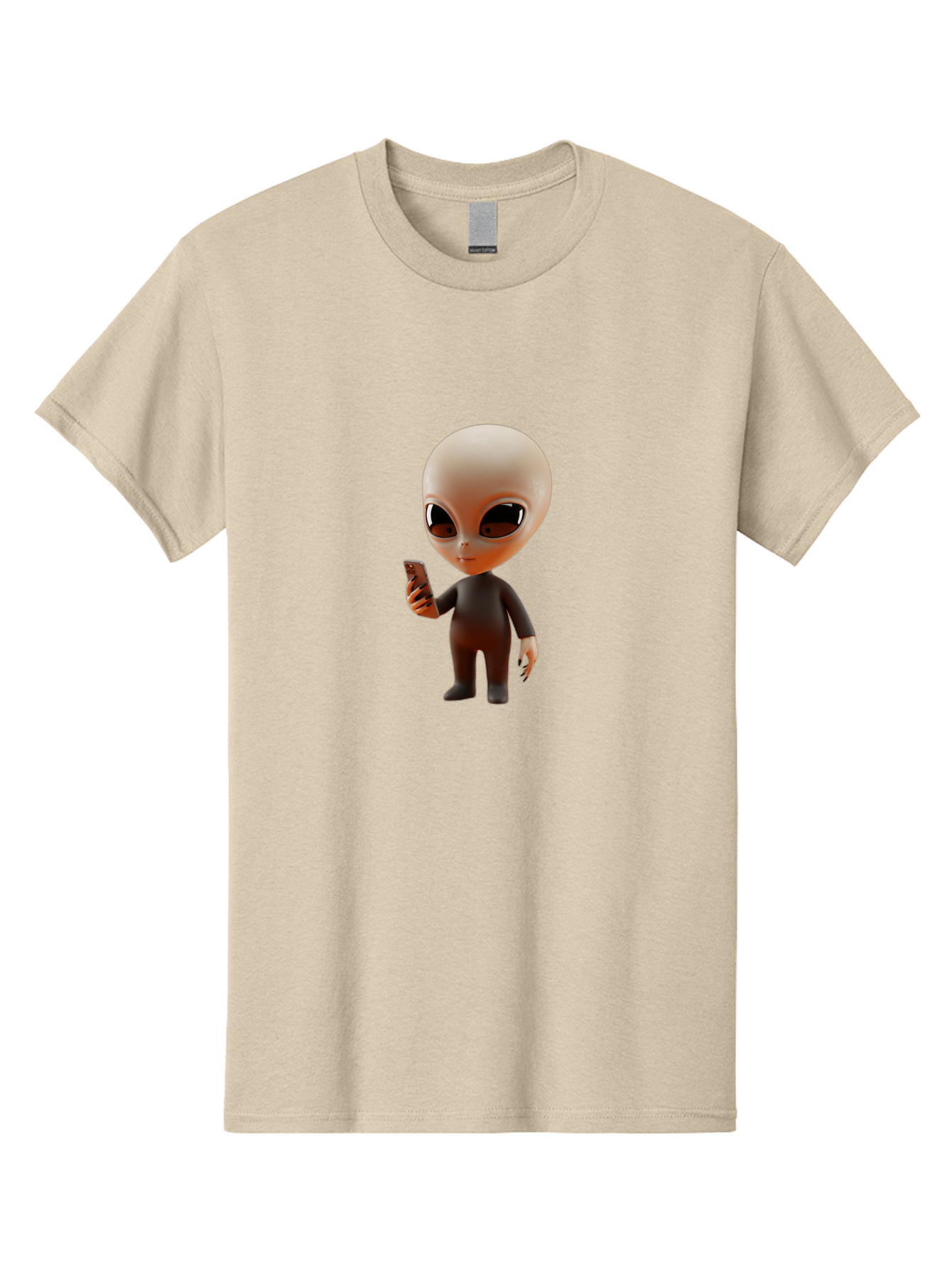 Alien-With-Smartphone Men'S Graphic Tee, 100% Cotton, Comfortable Casual Summer Wear, Machine Washable, Vintage Camera, Old Camera, Antique Camera, Black Camera, Classic Photography, Photography Equipment, Nostalgic Device, Film Camera, Baj927