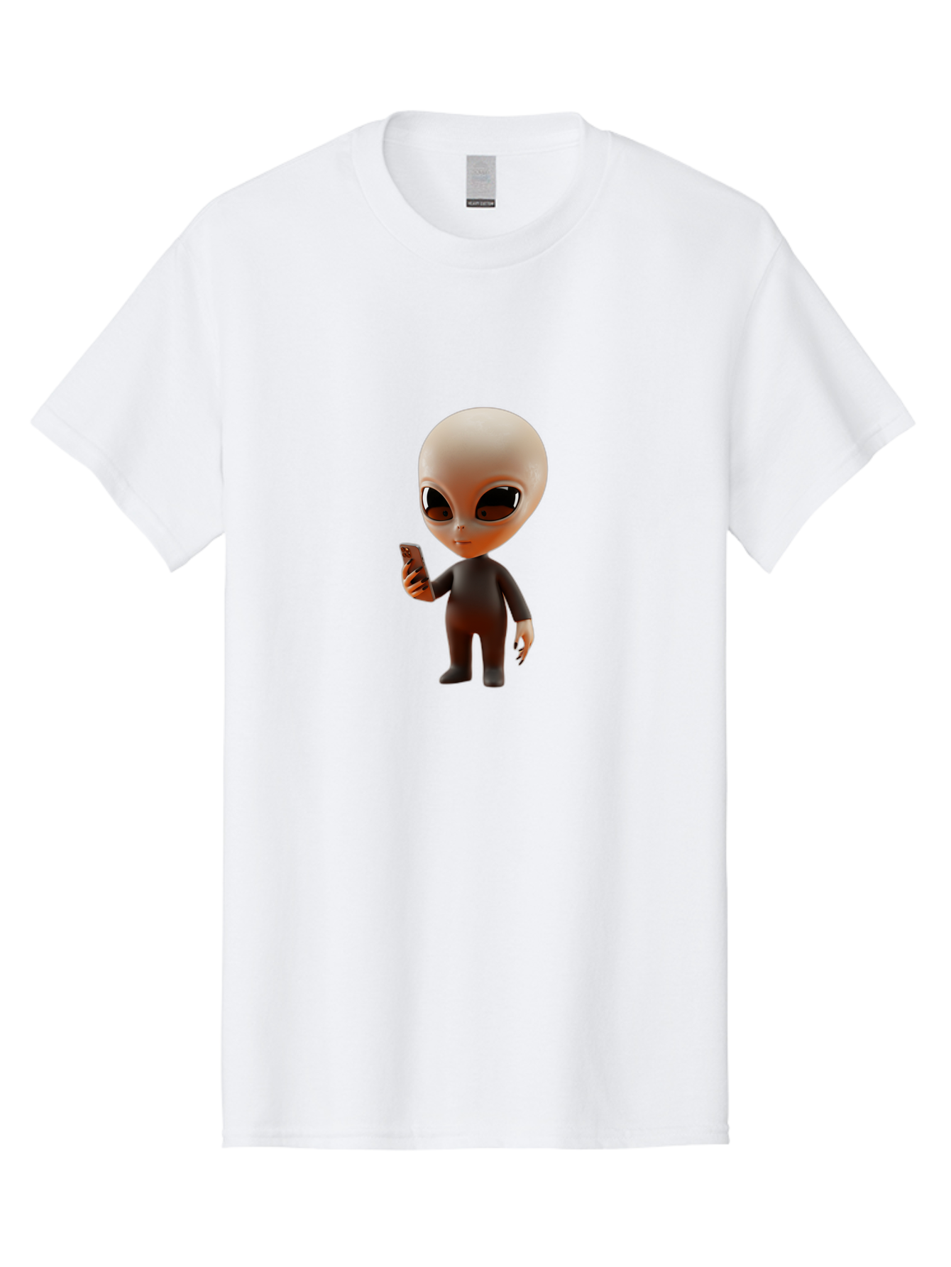 Alien-With-Smartphone Men'S Graphic Tee, 100% Cotton, Comfortable Casual Summer Wear, Machine Washable, Vintage Camera, Old Camera, Antique Camera, Black Camera, Classic Photography, Photography Equipment, Nostalgic Device, Film Camera, Baj927