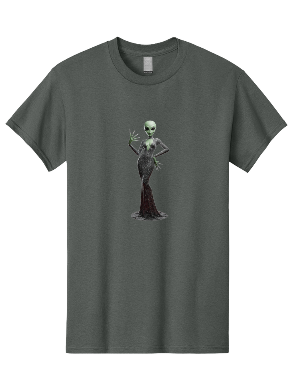 Alien-Woman-1 Men'S Graphic Tee, 100% Cotton, Comfortable Casual Summer Wear, Machine Washable, Vintage Camera, Old Camera, Antique Camera, Black Camera, Classic Photography, Photography Equipment, Nostalgic Device, Film Camera, Camera Art Baj928