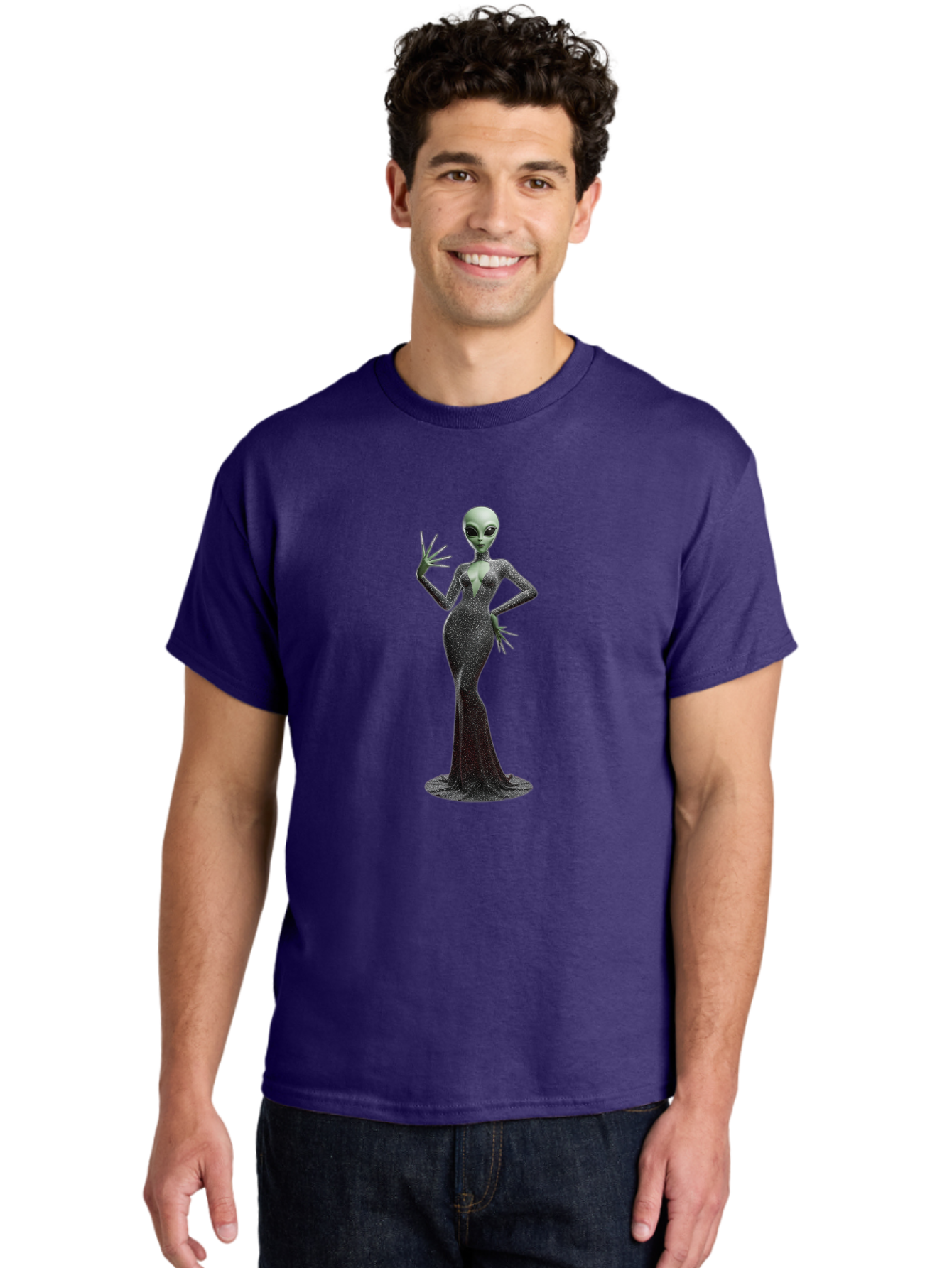 Alien-Woman-1 Men'S Graphic Tee, 100% Cotton, Comfortable Casual Summer Wear, Machine Washable, Vintage Camera, Old Camera, Antique Camera, Black Camera, Classic Photography, Photography Equipment, Nostalgic Device, Film Camera, Camera Art Baj928