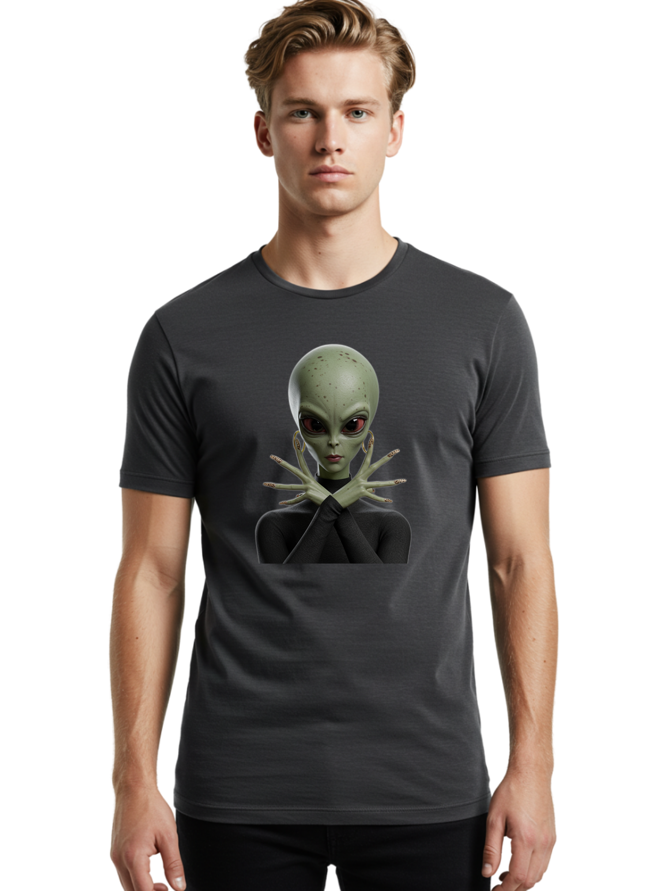 Alien-Woman Men'S Graphic Tee, 100% Cotton, Comfortable Casual Summer Wear, Machine Washable, Vintage Camera, Old Camera, Antique Camera, Black Camera, Classic Photography, Photography Equipment, Nostalgic Device, Film Camera, Camera Art Baj929