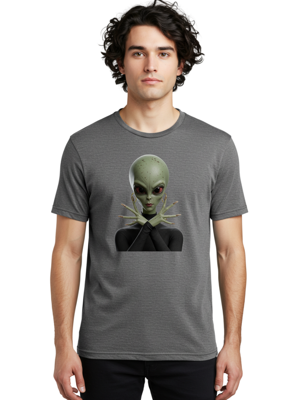 Alien-Woman Men'S Graphic Tee, 100% Cotton, Comfortable Casual Summer Wear, Machine Washable, Vintage Camera, Old Camera, Antique Camera, Black Camera, Classic Photography, Photography Equipment, Nostalgic Device, Film Camera, Camera Art Baj929
