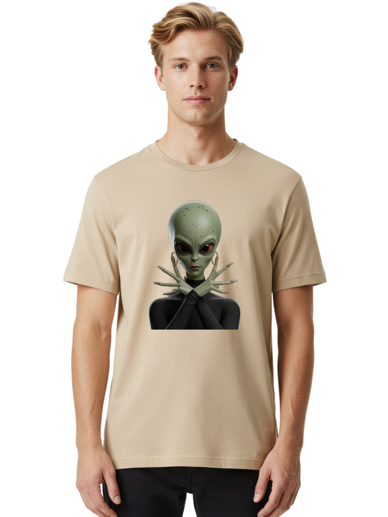 Alien-Woman Men'S Graphic Tee, 100% Cotton, Comfortable Casual Summer Wear, Machine Washable, Vintage Camera, Old Camera, Antique Camera, Black Camera, Classic Photography, Photography Equipment, Nostalgic Device, Film Camera, Camera Art Baj929