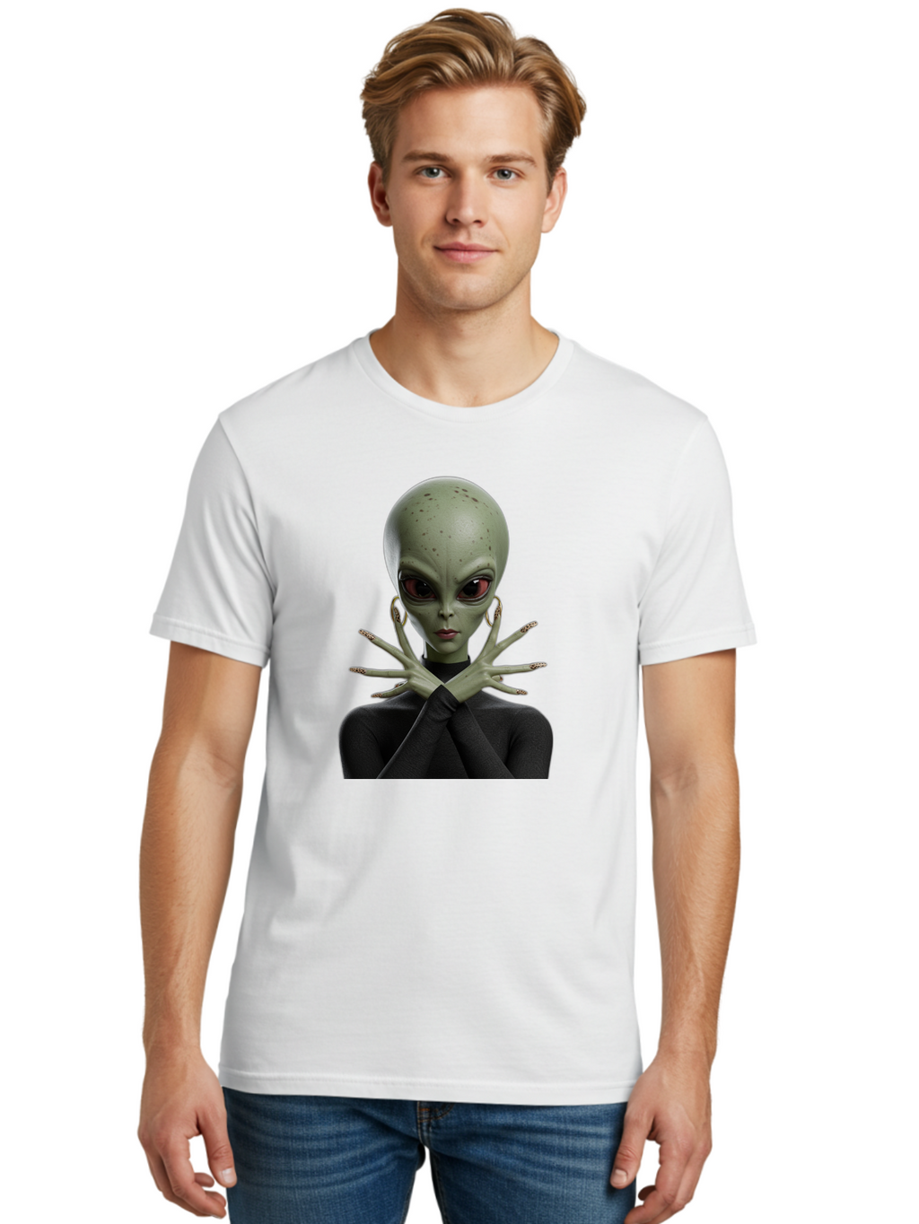 Alien-Woman Men'S Graphic Tee, 100% Cotton, Comfortable Casual Summer Wear, Machine Washable, Vintage Camera, Old Camera, Antique Camera, Black Camera, Classic Photography, Photography Equipment, Nostalgic Device, Film Camera, Camera Art Baj929
