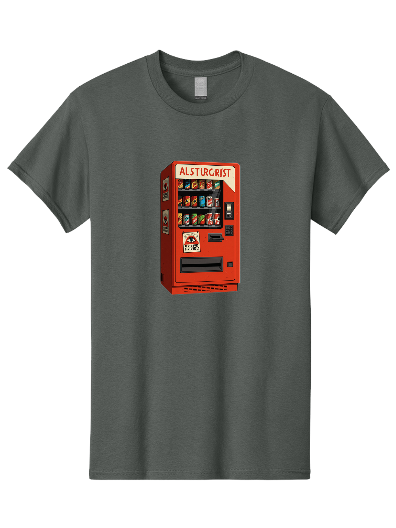 Alsturgrist-Vending-Machine Men'S Graphic Tee, 100% Cotton, Comfortable Casual Summer Wear, Machine Washable, Vintage Camera, Old Camera, Antique Camera, Black Camera, Classic Photography, Photography Equipment, Nostalgic Device, Film Camera, Baj933