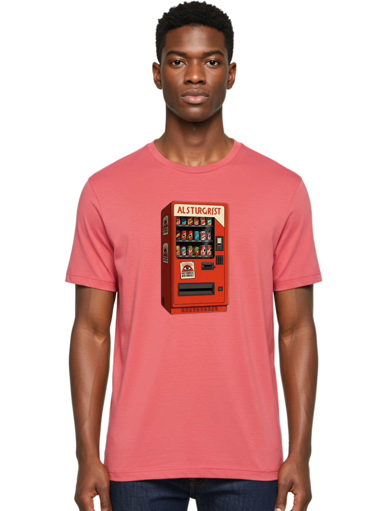 Alsturgrist-Vending-Machine Men'S Graphic Tee, 100% Cotton, Comfortable Casual Summer Wear, Machine Washable, Vintage Camera, Old Camera, Antique Camera, Black Camera, Classic Photography, Photography Equipment, Nostalgic Device, Film Camera, Baj933