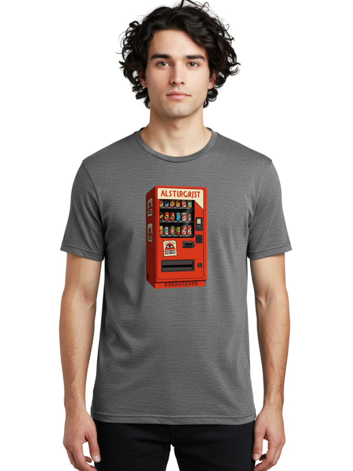 Alsturgrist-Vending-Machine Men'S Graphic Tee, 100% Cotton, Comfortable Casual Summer Wear, Machine Washable, Vintage Camera, Old Camera, Antique Camera, Black Camera, Classic Photography, Photography Equipment, Nostalgic Device, Film Camera, Baj933