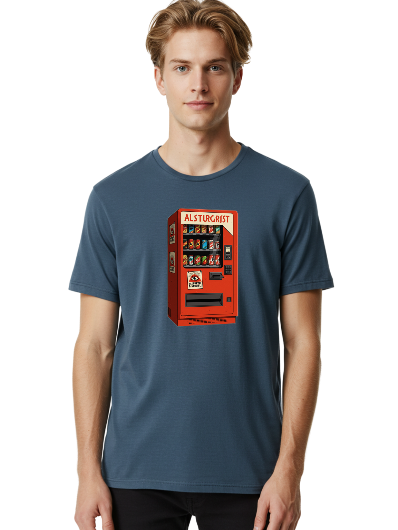 Alsturgrist-Vending-Machine Men'S Graphic Tee, 100% Cotton, Comfortable Casual Summer Wear, Machine Washable, Vintage Camera, Old Camera, Antique Camera, Black Camera, Classic Photography, Photography Equipment, Nostalgic Device, Film Camera, Baj933